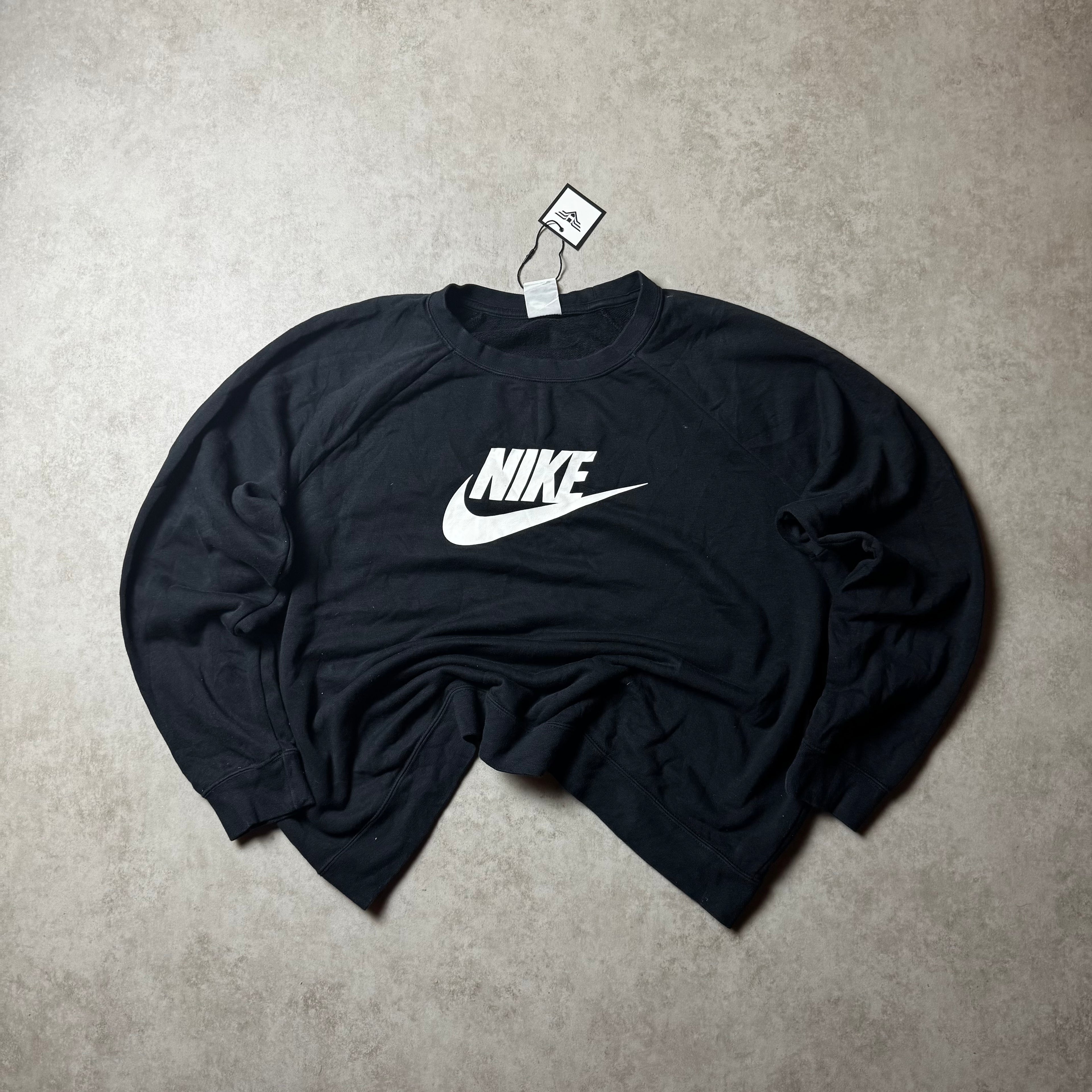 Black Nike Cropped Sweatshirt - XXL