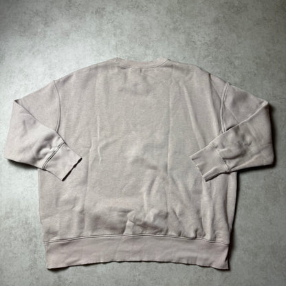 Pink Nike Cropped Oversized Sweatshirt - L