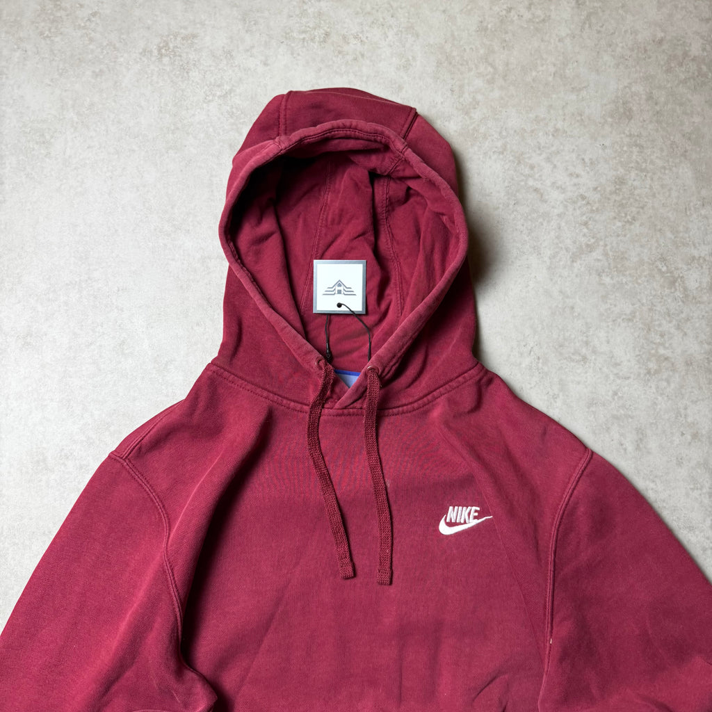 Dark Red Nike Hoodie - Size M
