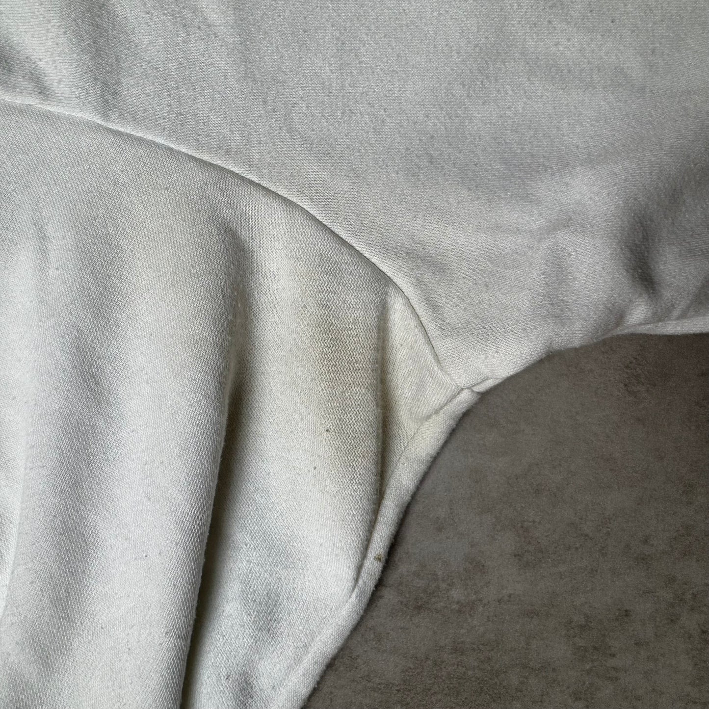 White Nike Spellout Hoodie - L