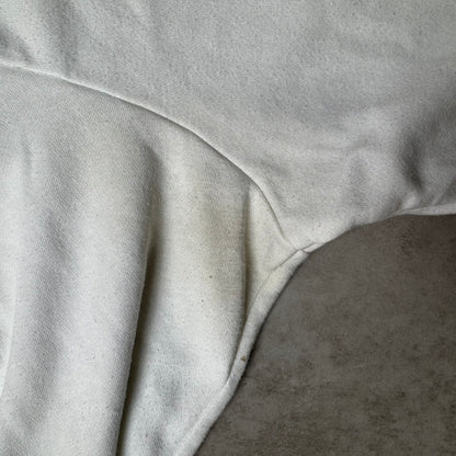 White Nike Spellout Hoodie - L