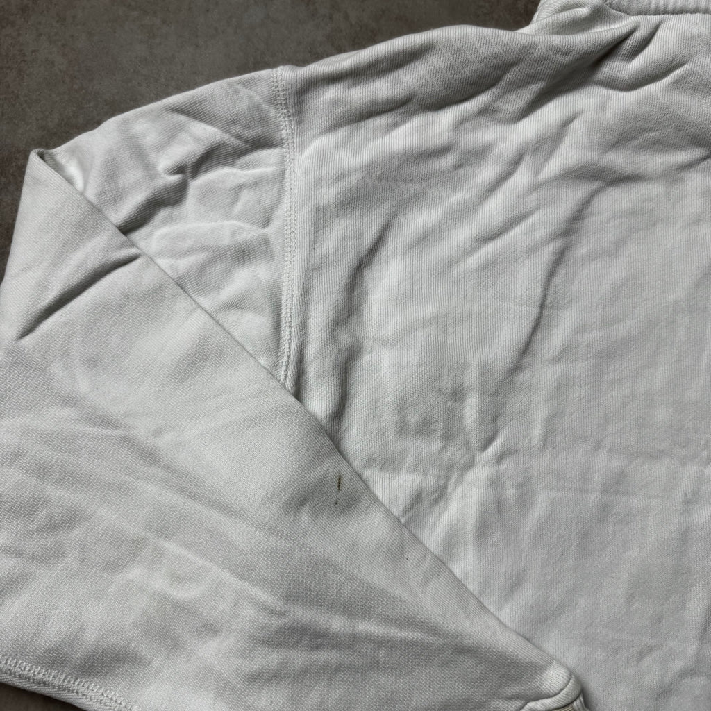 White Adidas Graphic Hoodie - M