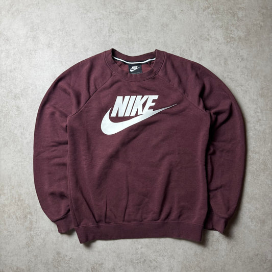Dark Red Nike Sweatshirt - XS