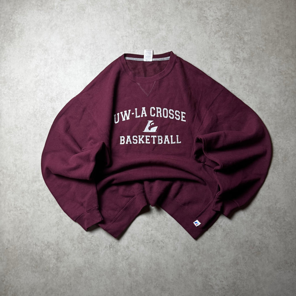 Dark Red Russell Lacrosse Sweatshirt - Size XL