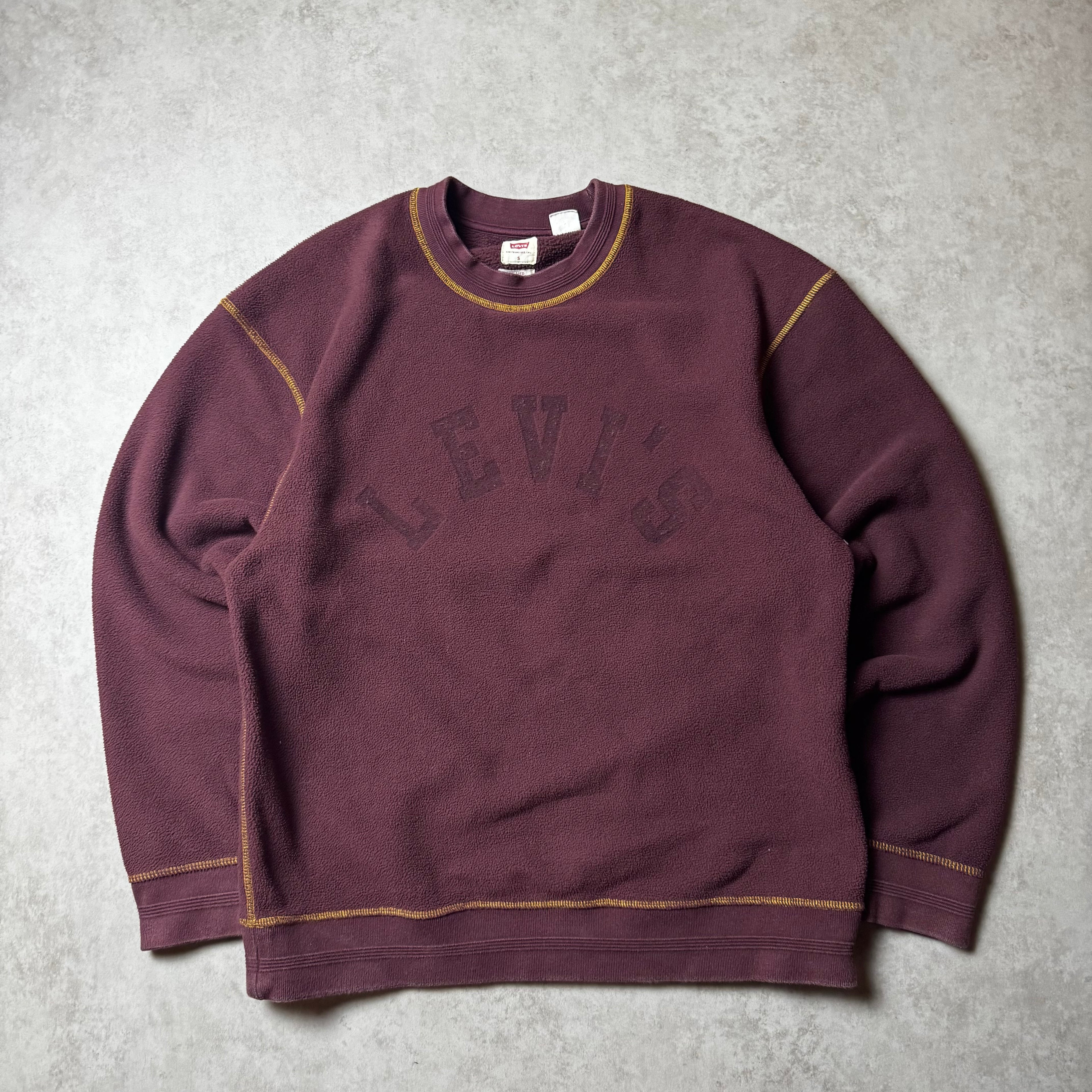 Dark Red Levi's Sweatshirt - S