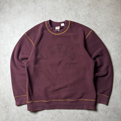 Dark Red Levi's Sweatshirt - S
