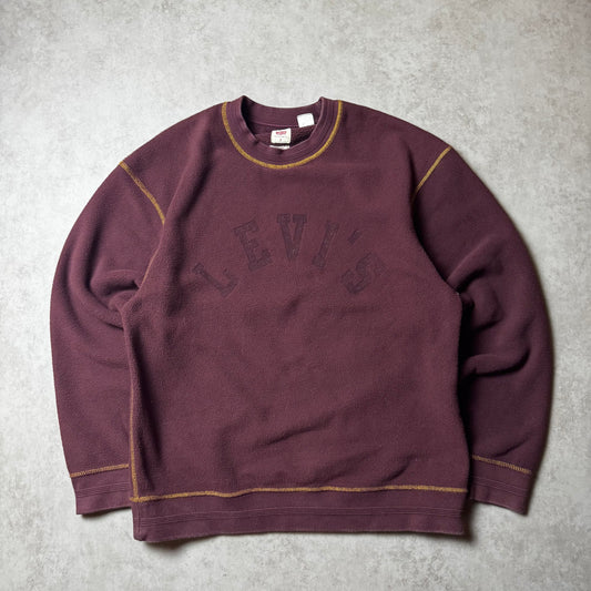 Dark Red Levi's Sweatshirt - S