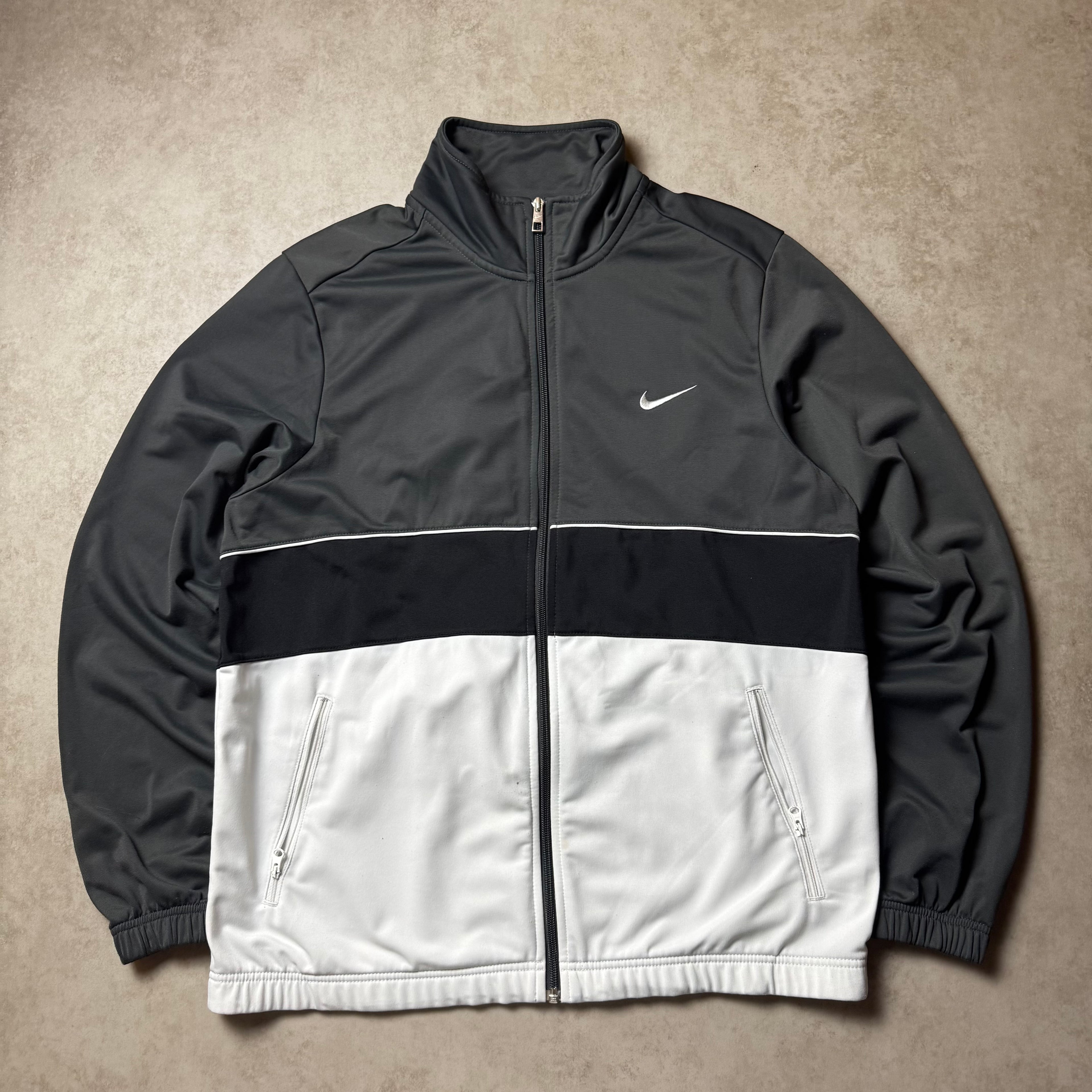 Gray Nike Zip Up Hoodie - L