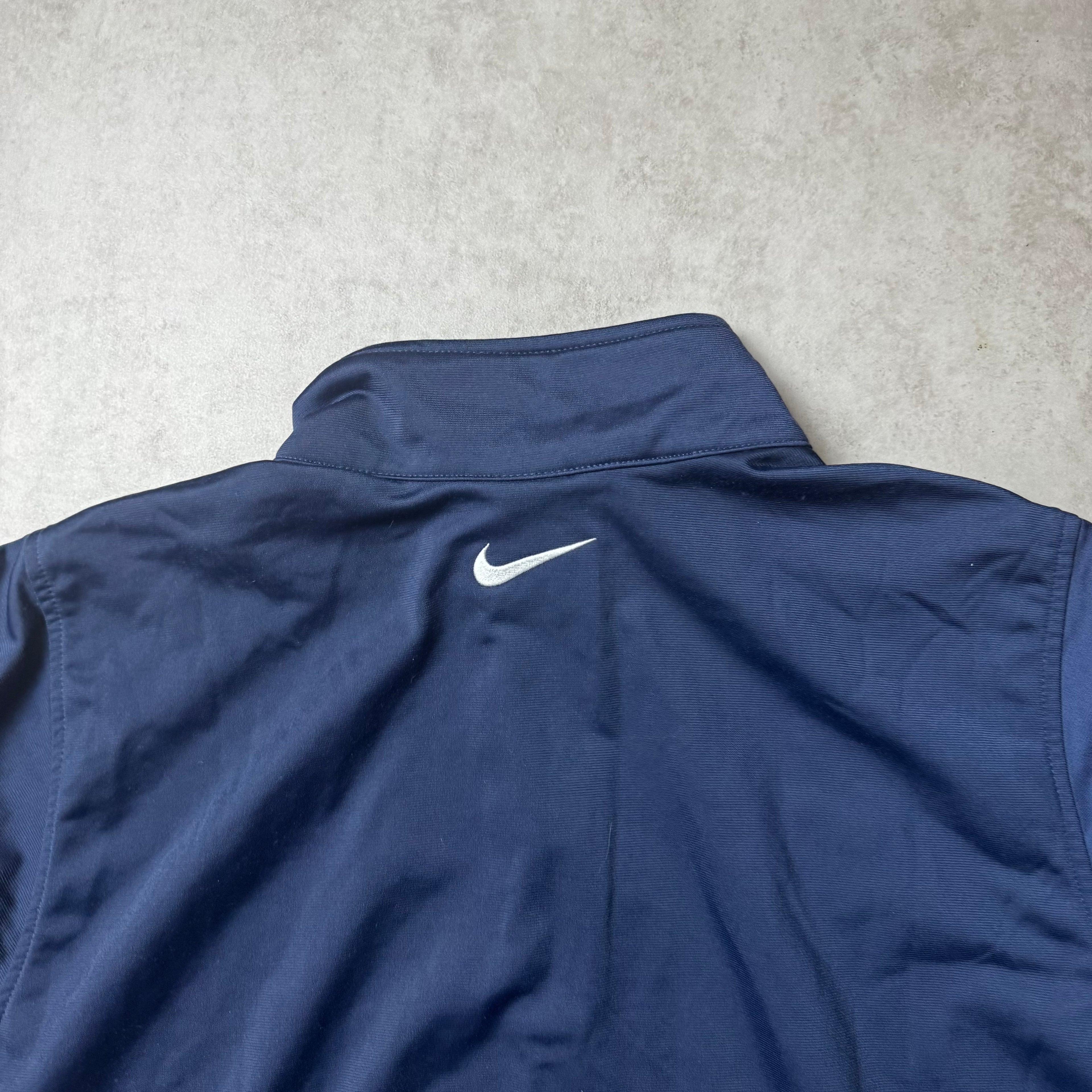 Navy Nike Zip Up Hoodie - XXL