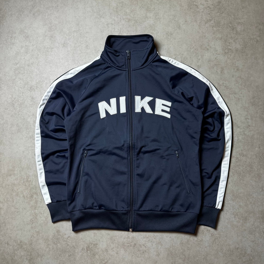 Navy Nike Zip Up Hoodie - L (S)
