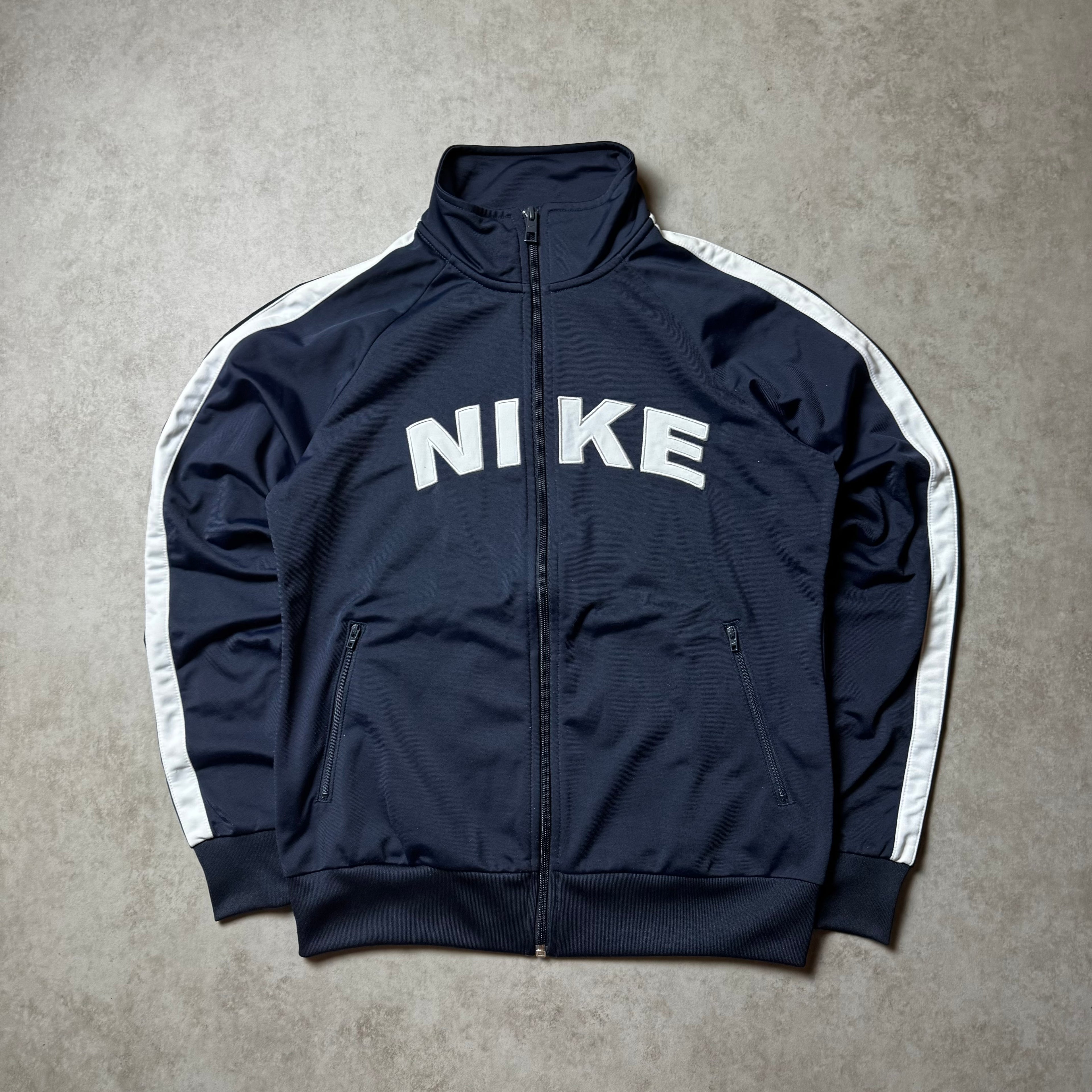 Navy Nike Zip Up Hoodie - L (S)