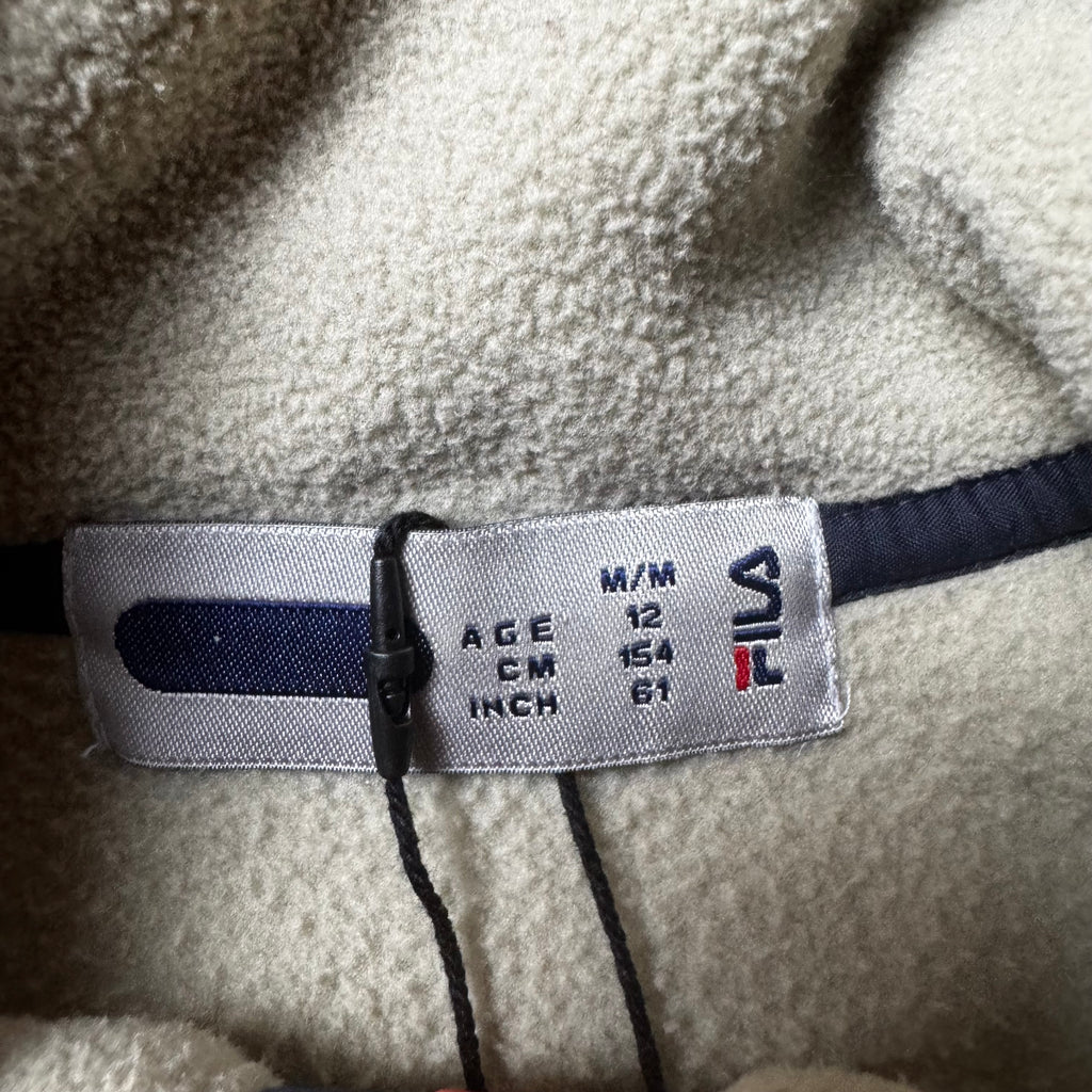 Beige Fila Quarter Zip - Size 12yo (XXS)
