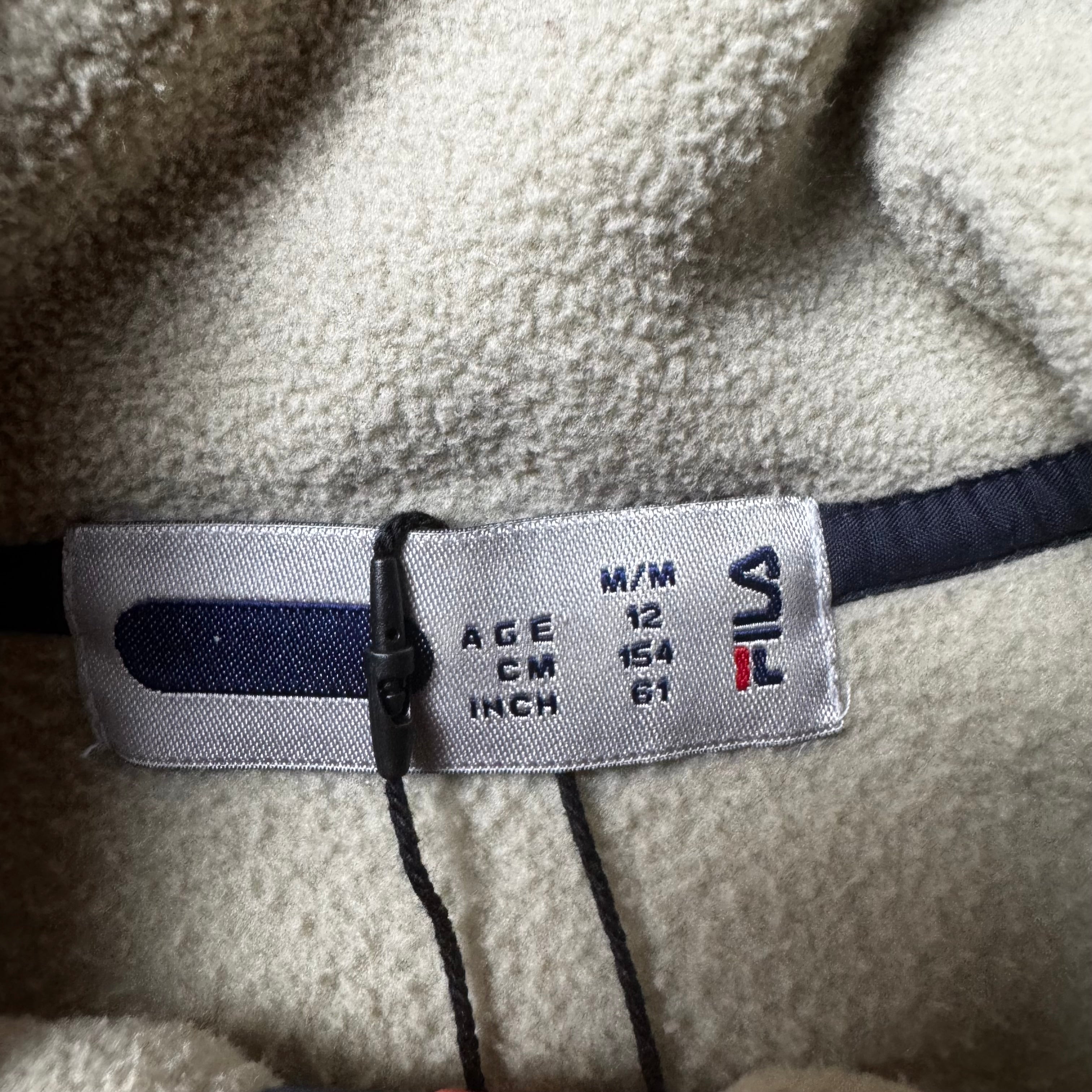 Beige Fila Quarter Zip - Size 12yo (XXS)