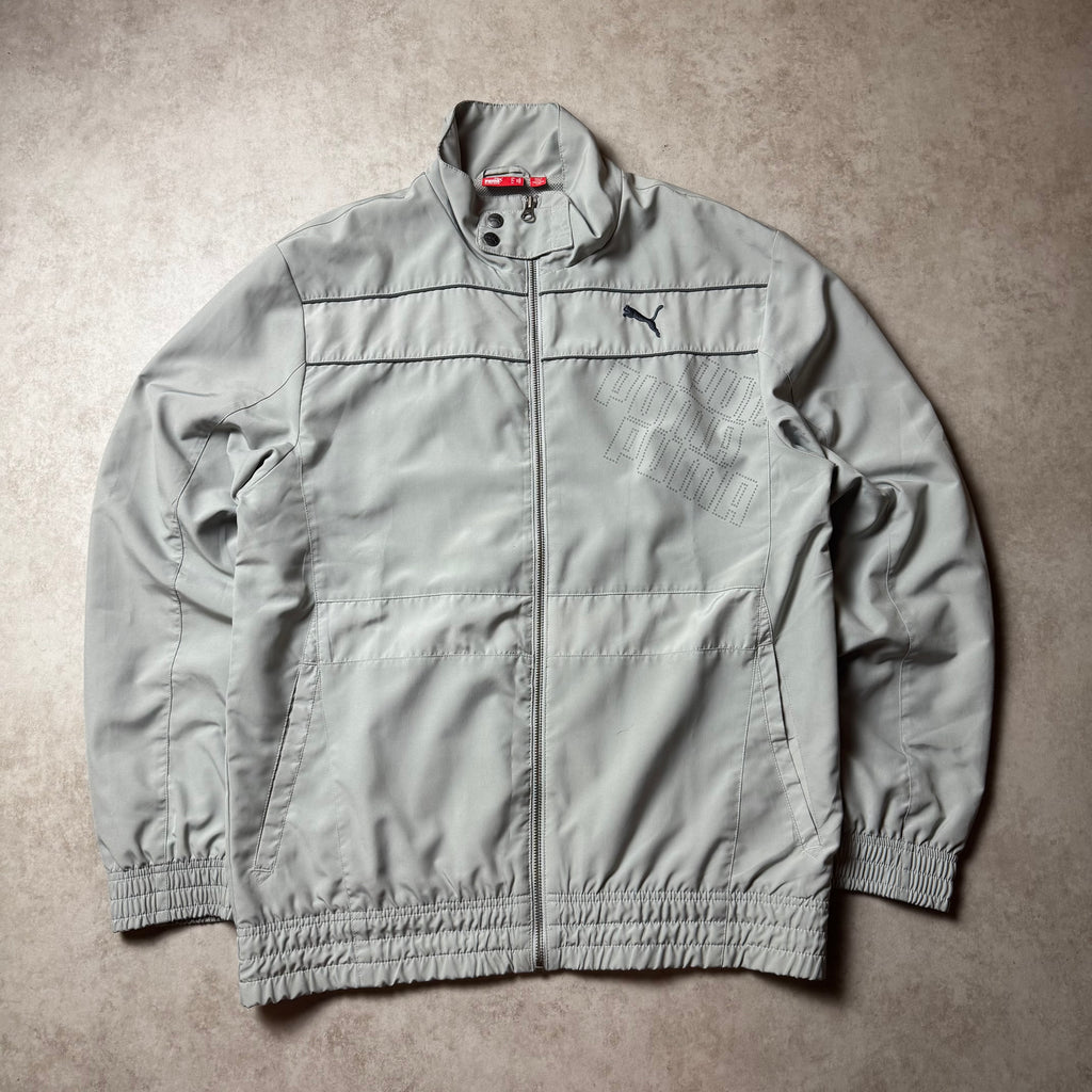 Gray Vintage Puma Windbreaker - M