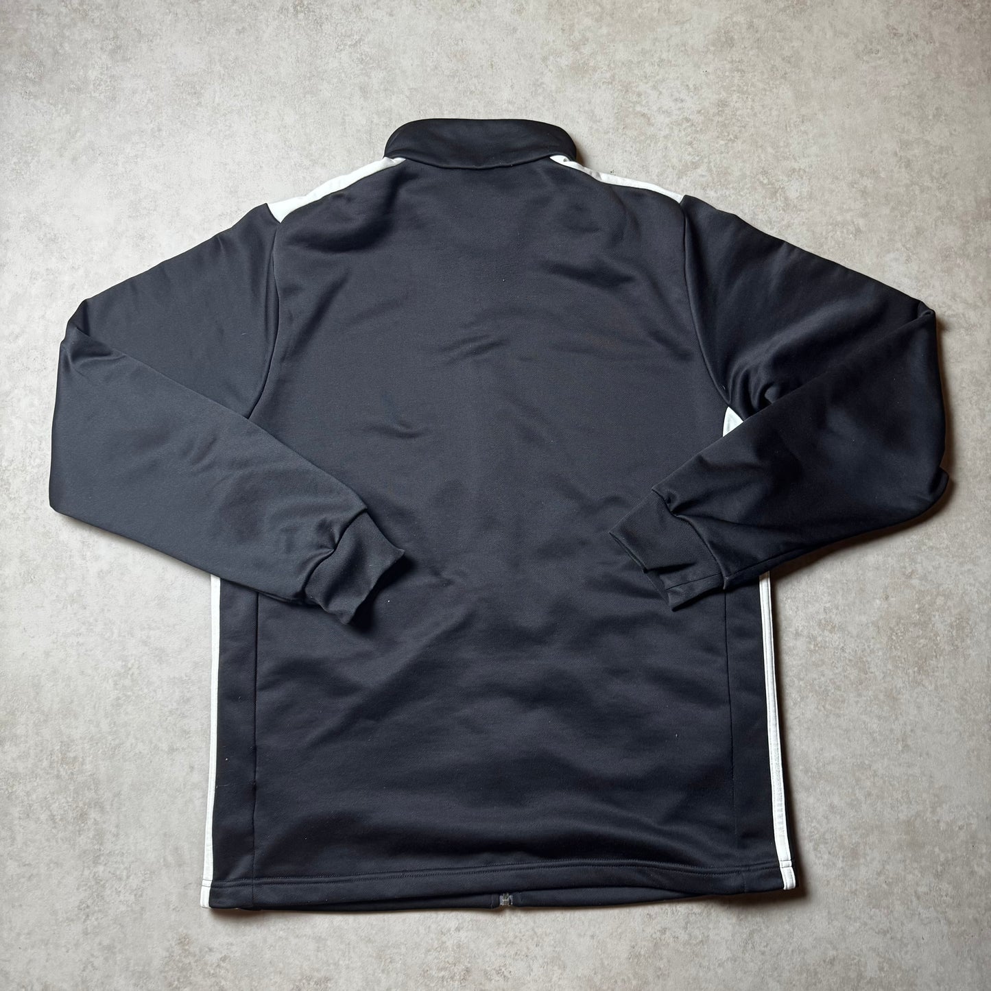 Black Adidas Zip Up Hoodie - L