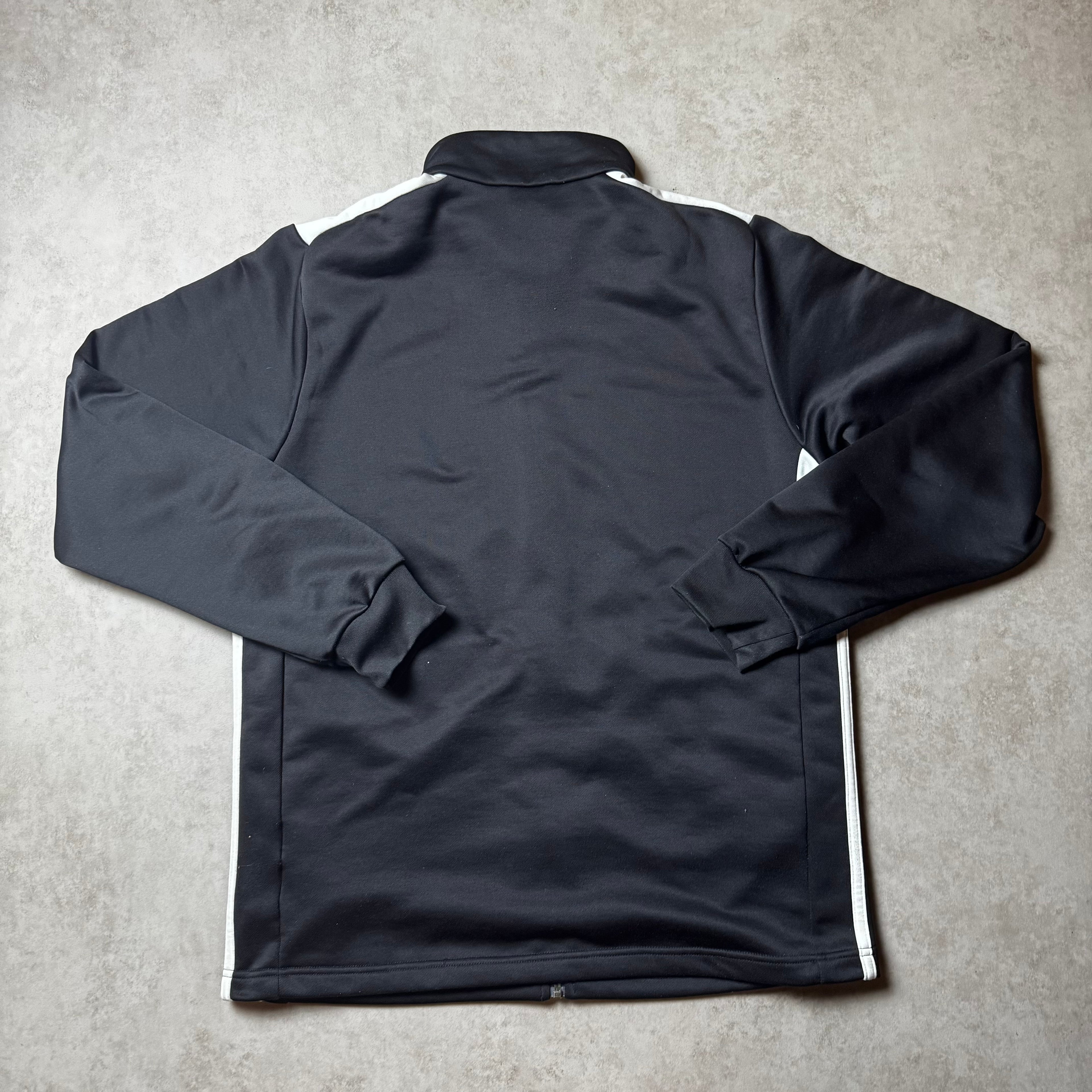 Black Adidas Zip Up Hoodie - L