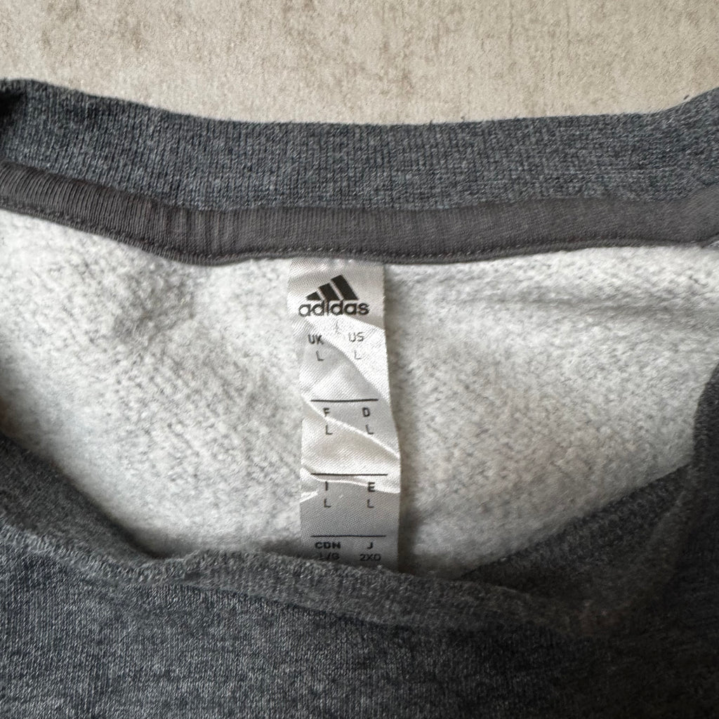Gray Adidas Sweatshirt - Size L