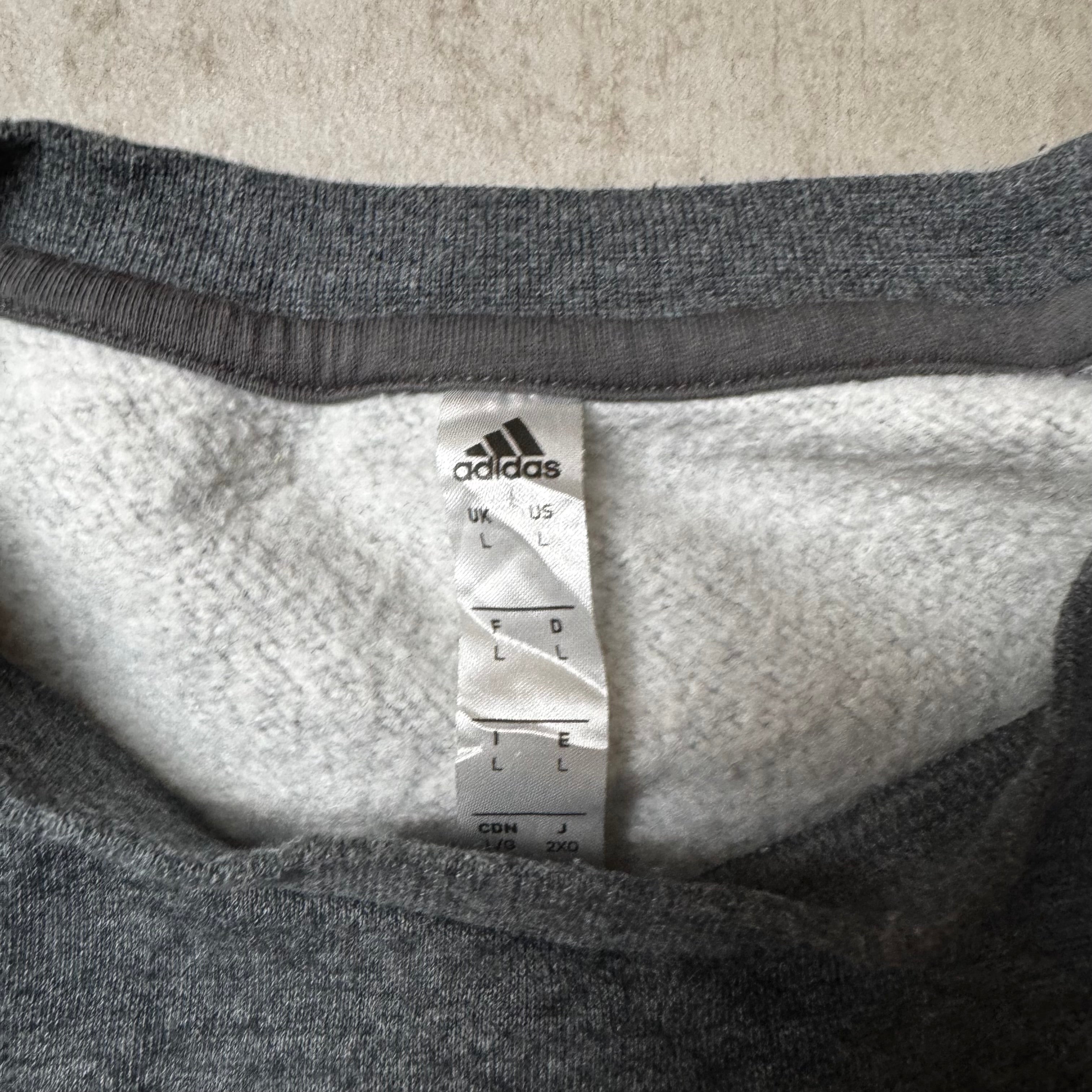 Gray Adidas Sweatshirt - Size L