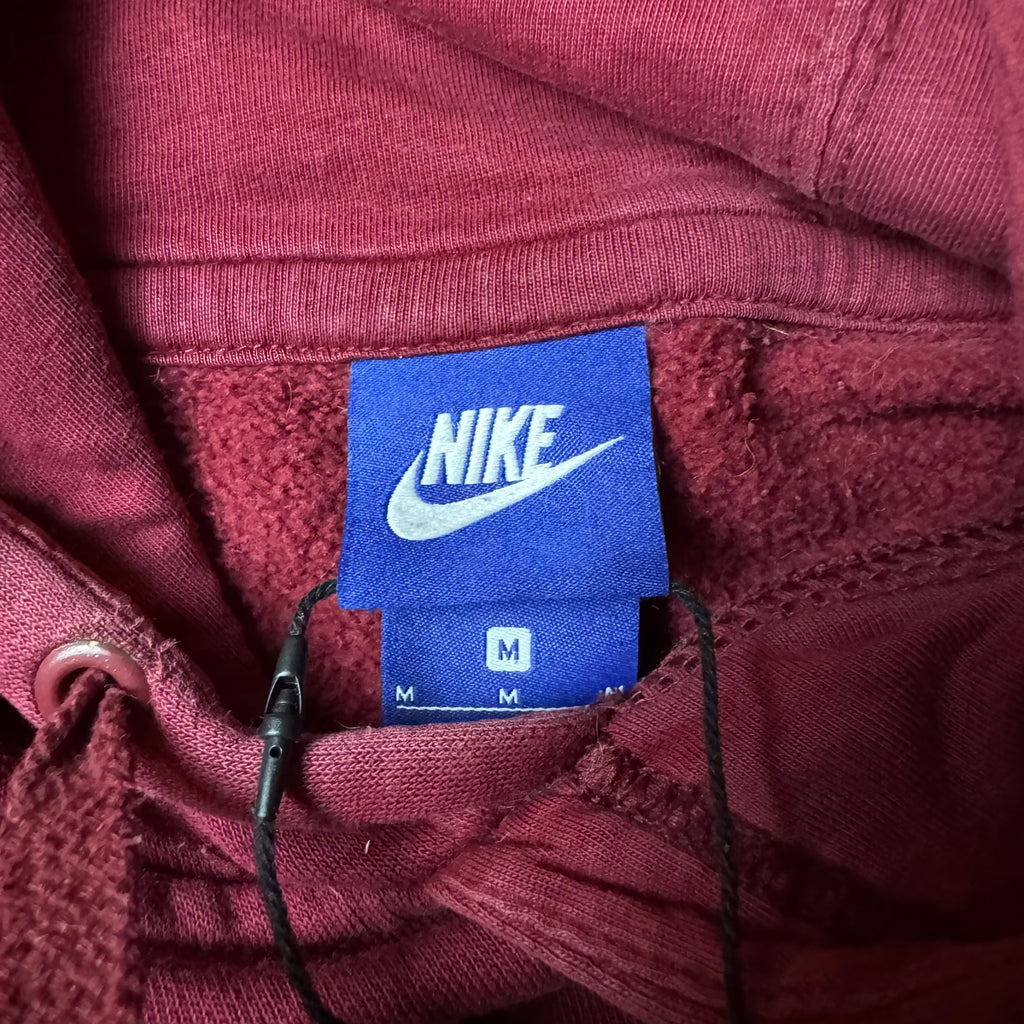 Dark Red Nike Hoodie - Size M