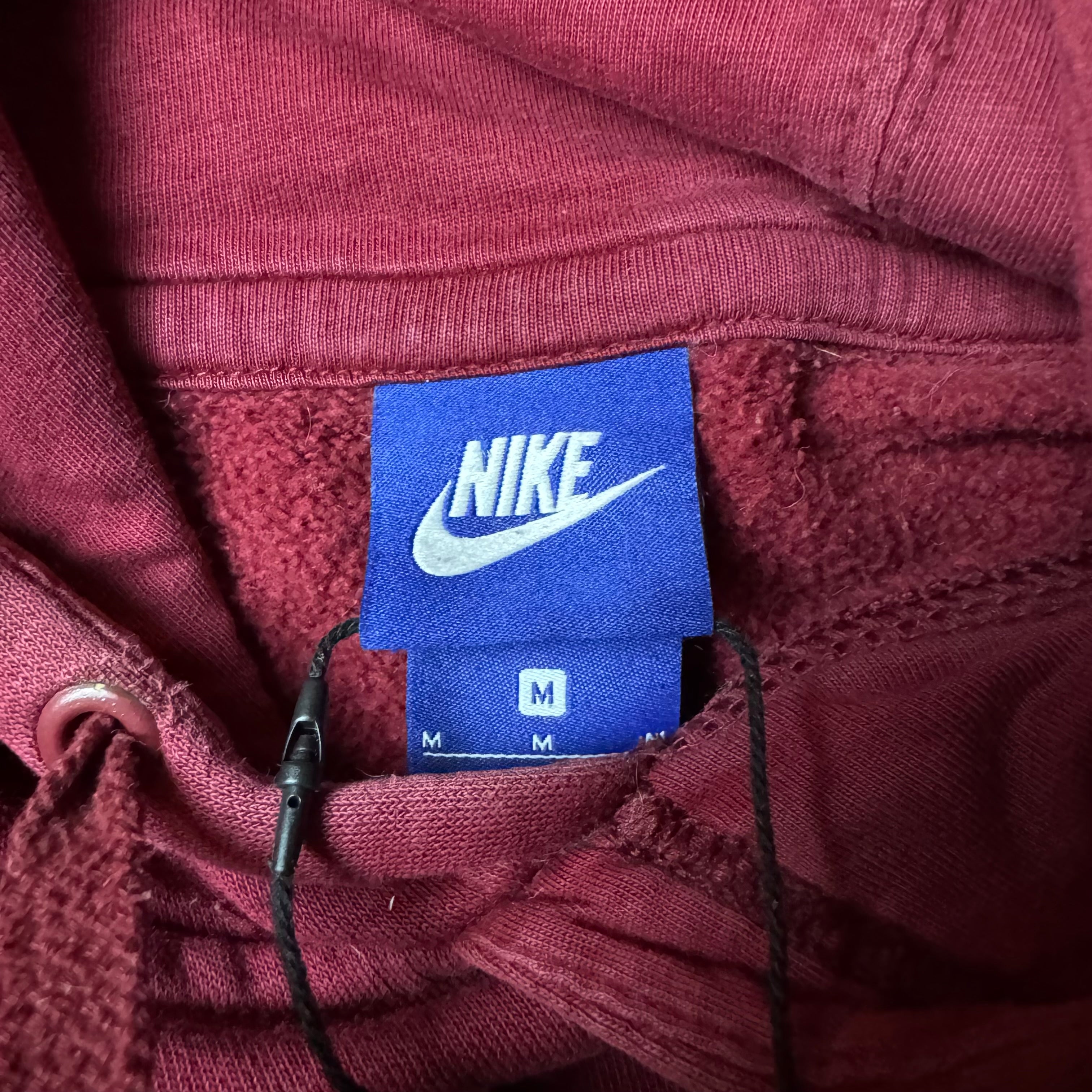 Dark Red Nike Hoodie - Size M