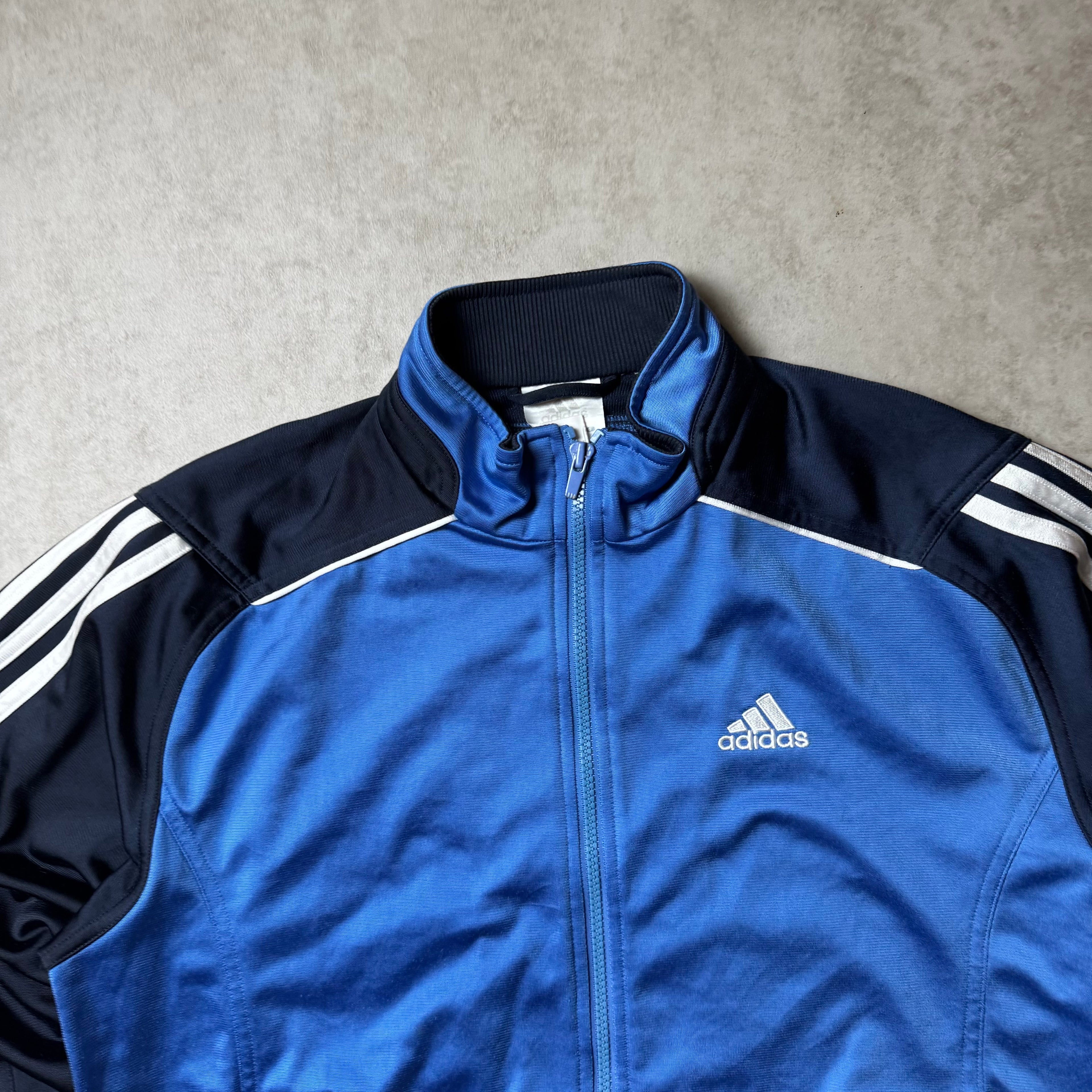 Blue Adidas Zip Up Hoodie - M