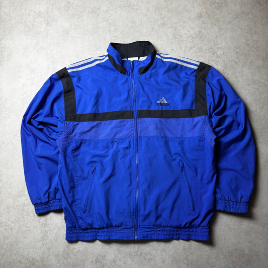 Blue Adidas Vintage Windbreaker - L