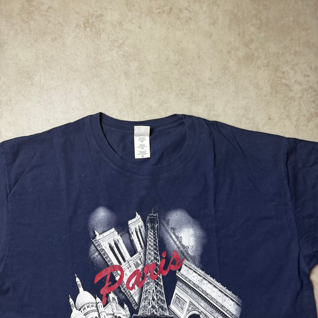 Paris Navy Graphic Tee - XL