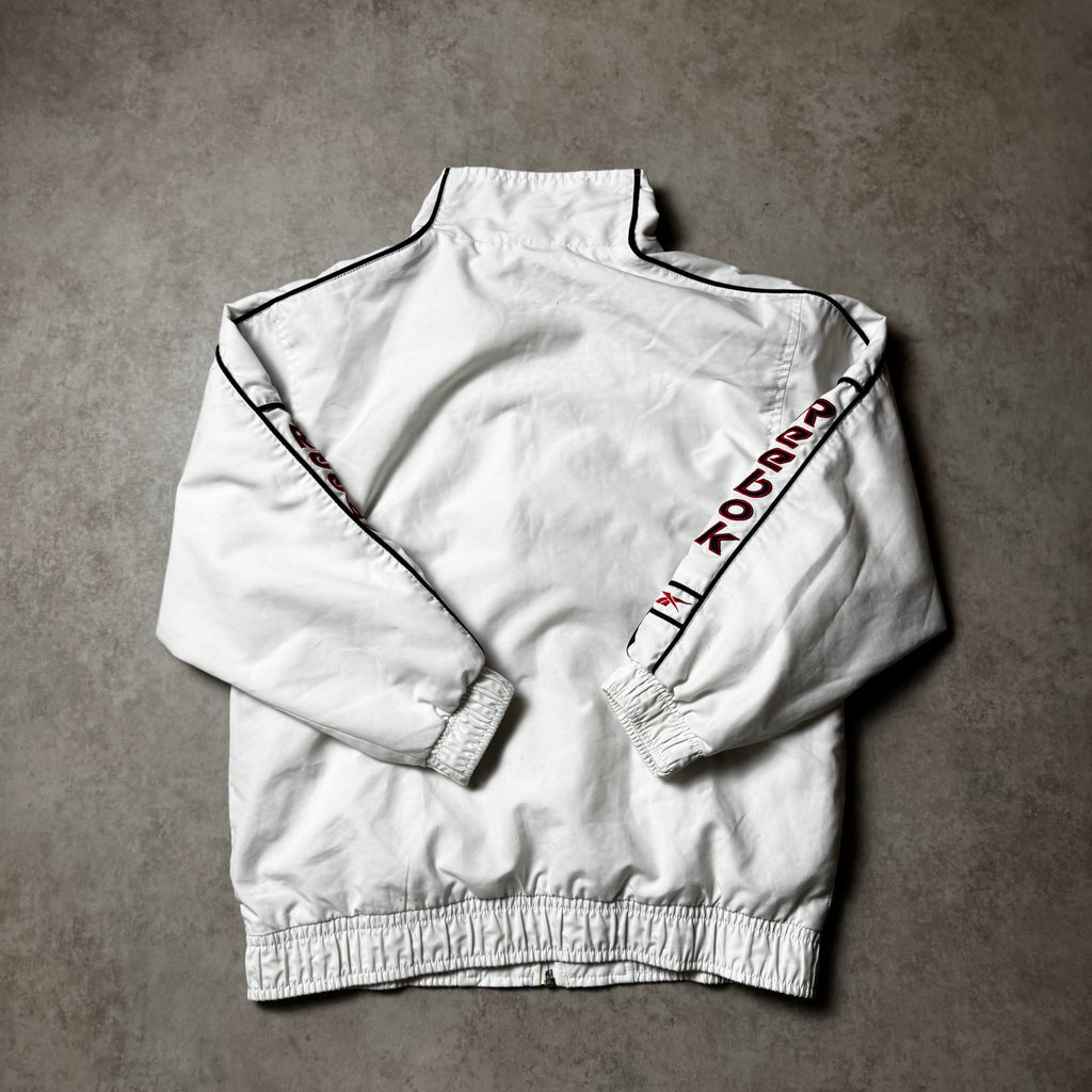 White Vintage Reebok Windbreaker - M