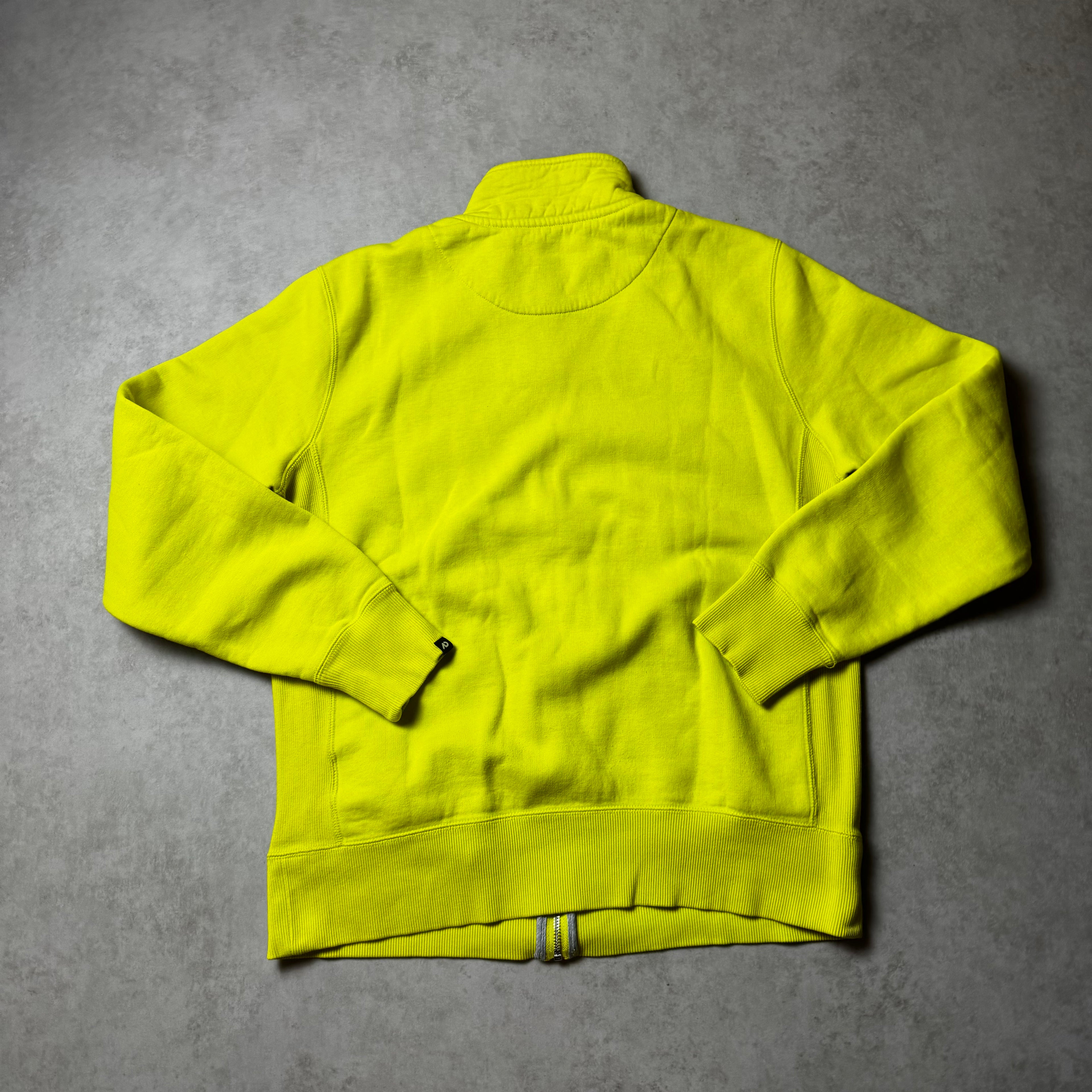 Yellow Nike Zip Up Hoodie - L