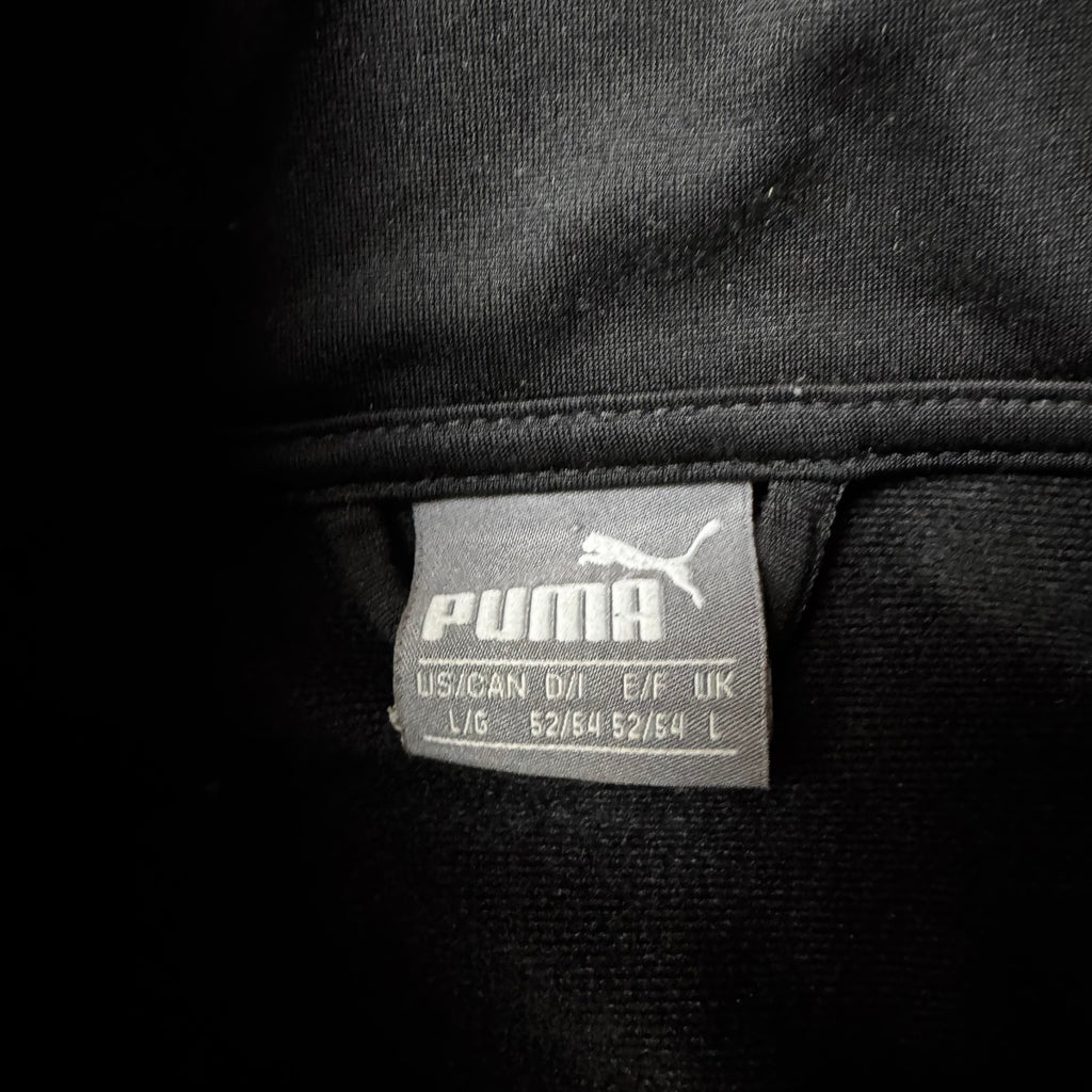 Black Zip Up Puma Hoodie - L