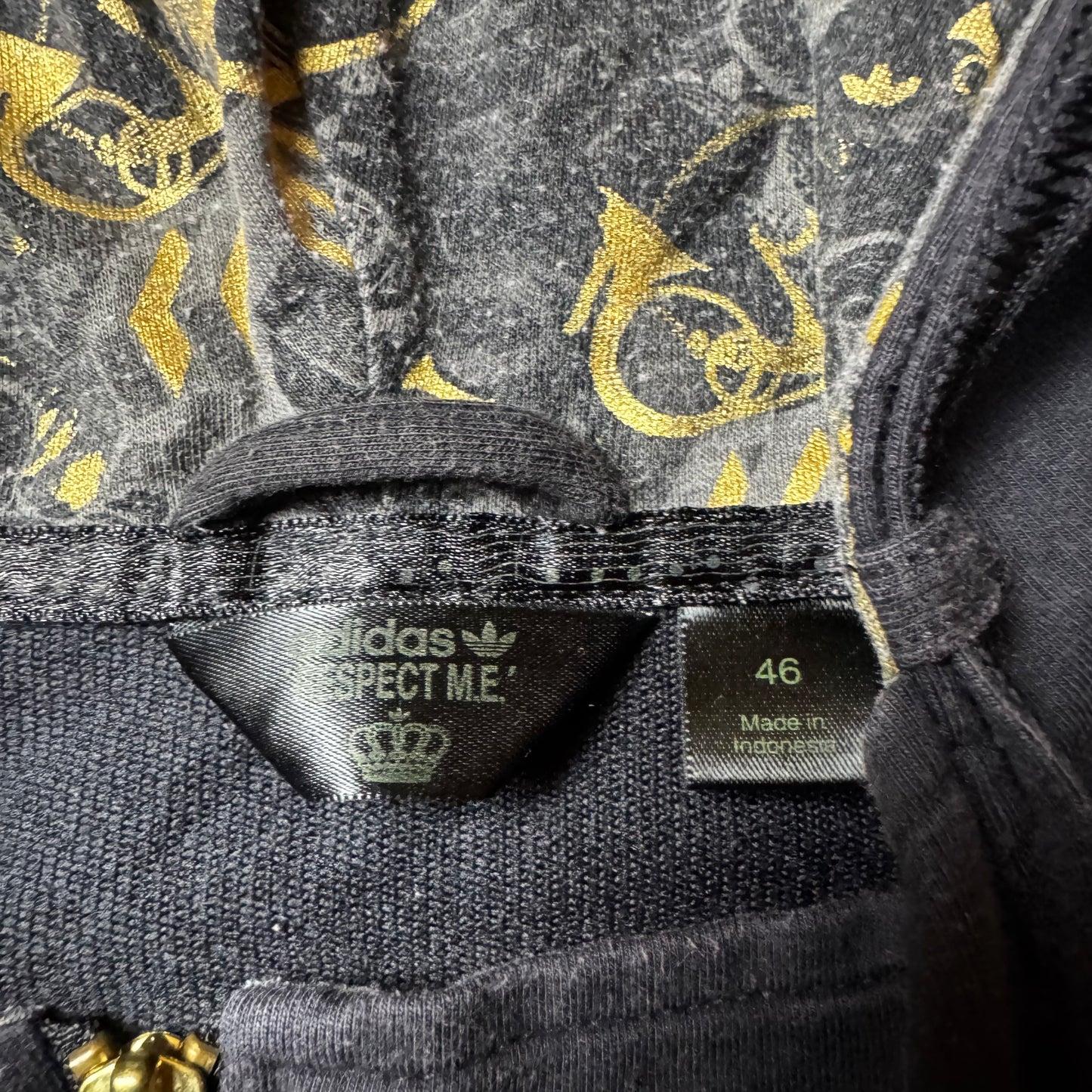 Black Adidas Zip Up Hoodie - 46