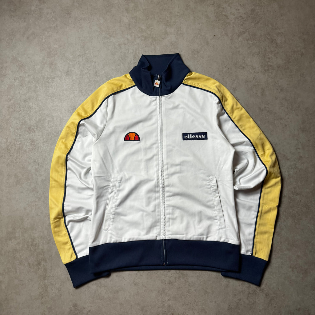 White Elesse Zip Up Hoodie - S