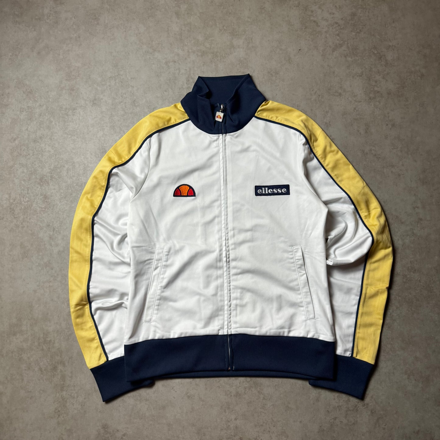 White Elesse Zip Up Hoodie - S