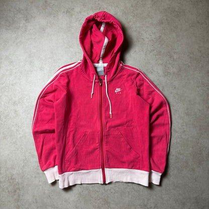 Pink Nike Air Zip Up Hoodie - S