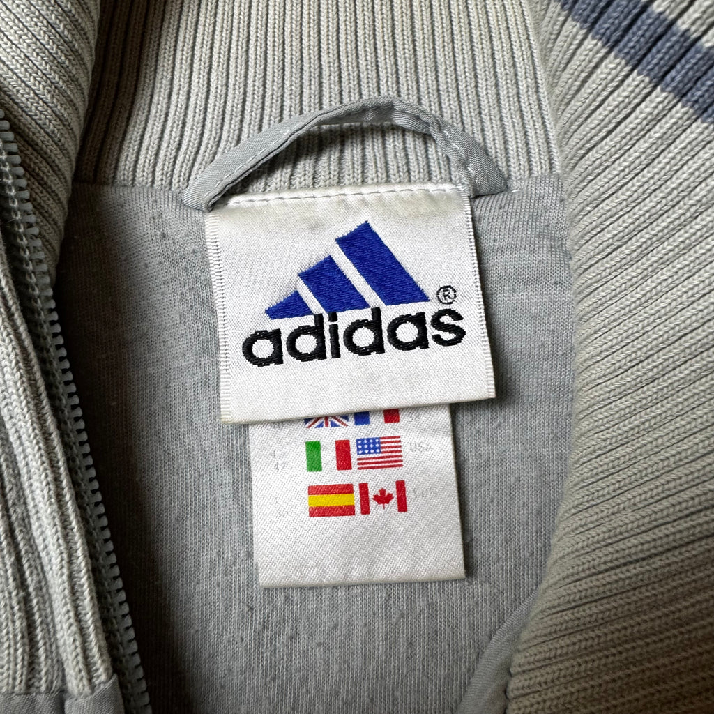 Gray Vintage Adidas Windbreaker - M