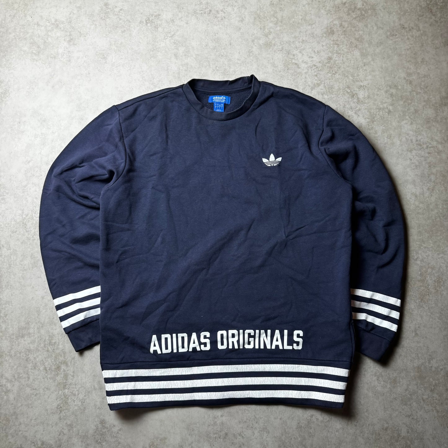 Navy Adidas Sweatshirt - L