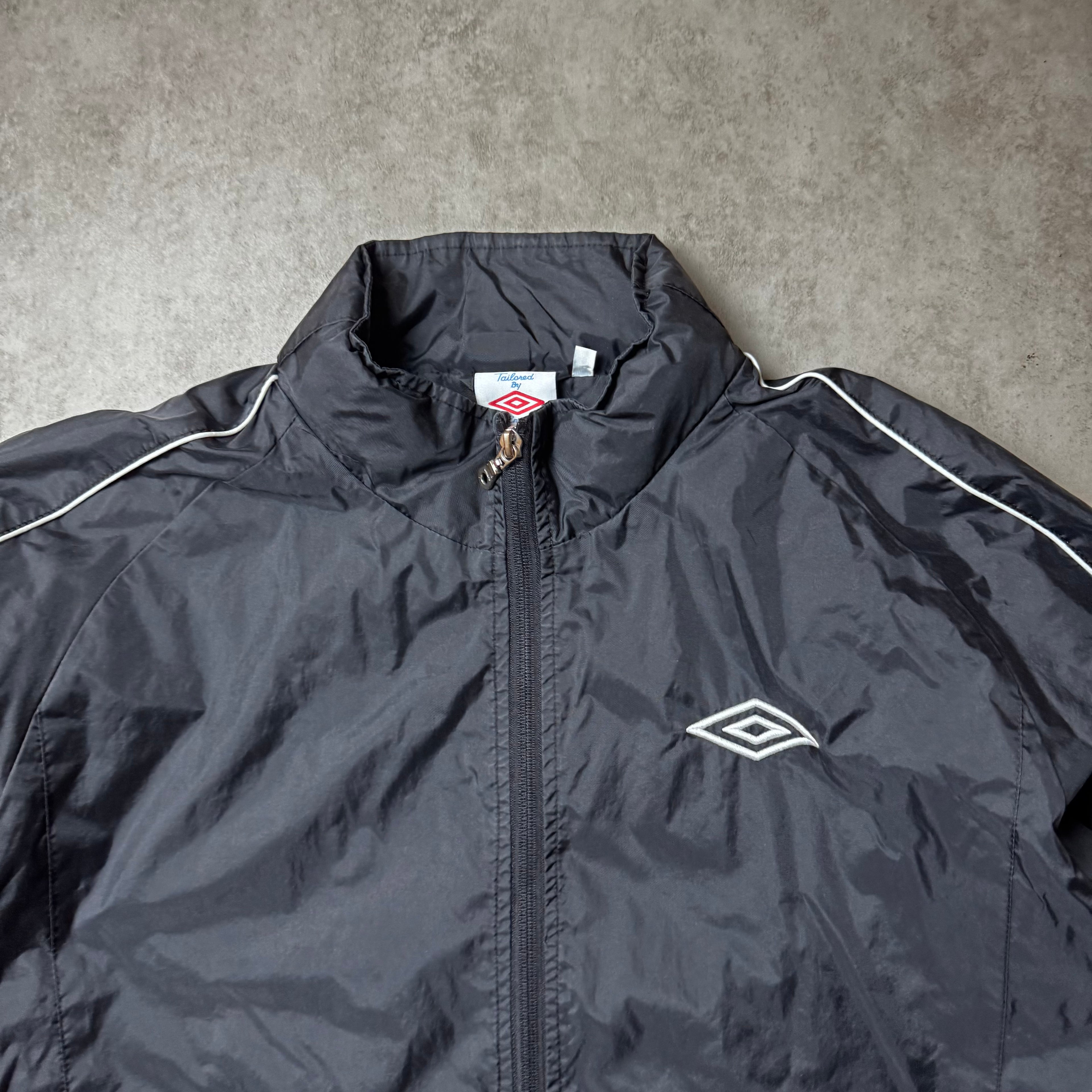 Black Vintage Umbro Windbreaker - L