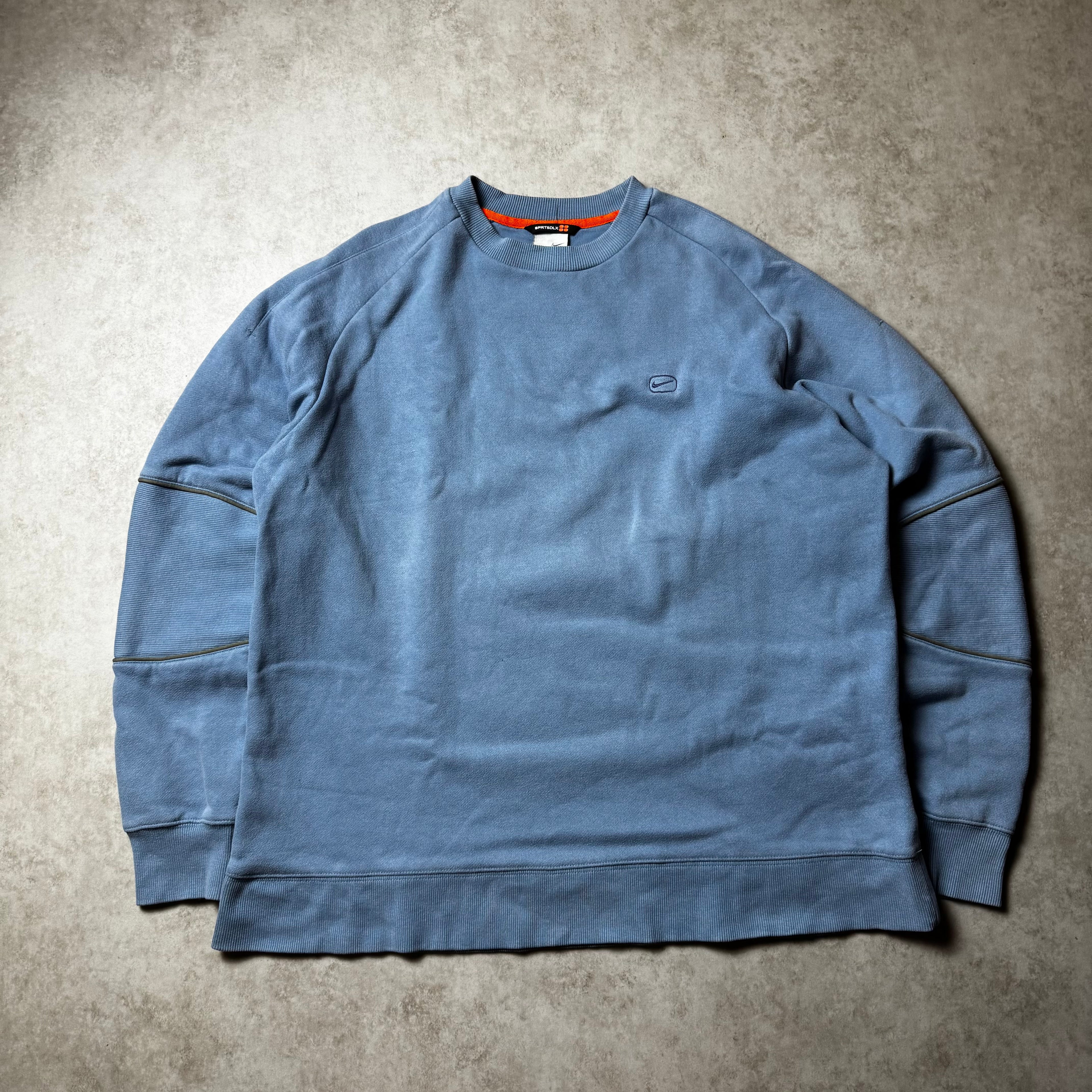 Light Blue Nike Vintage Sweatshirt - L