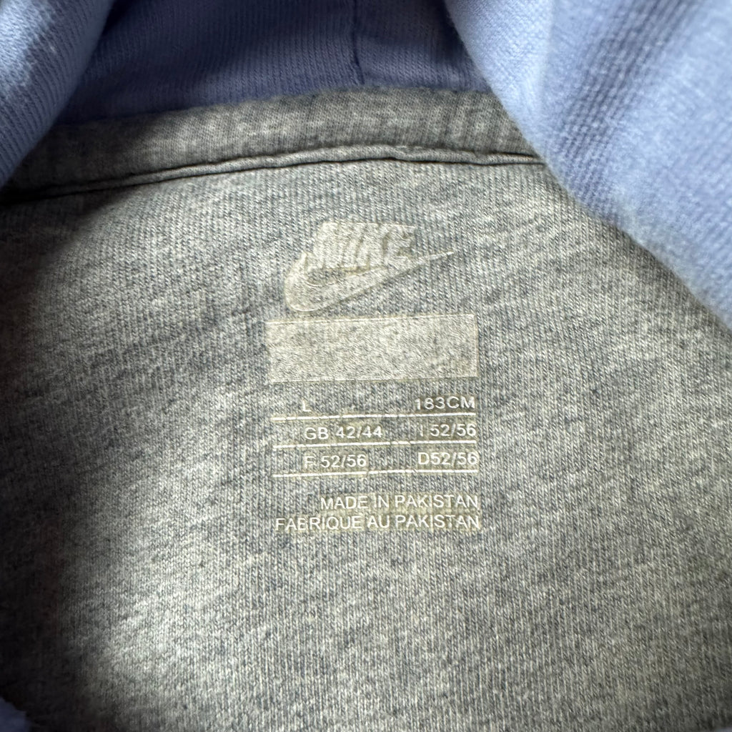 Blue Nike Zip Up Hoodie - L