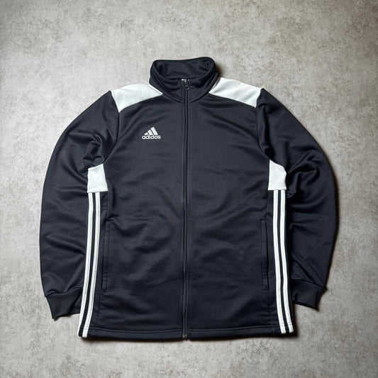 Black Adidas Zip Up Hoodie - L