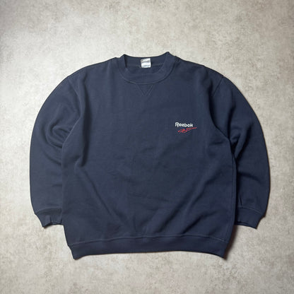 Black Vintage Reebok Sweatshirt - M