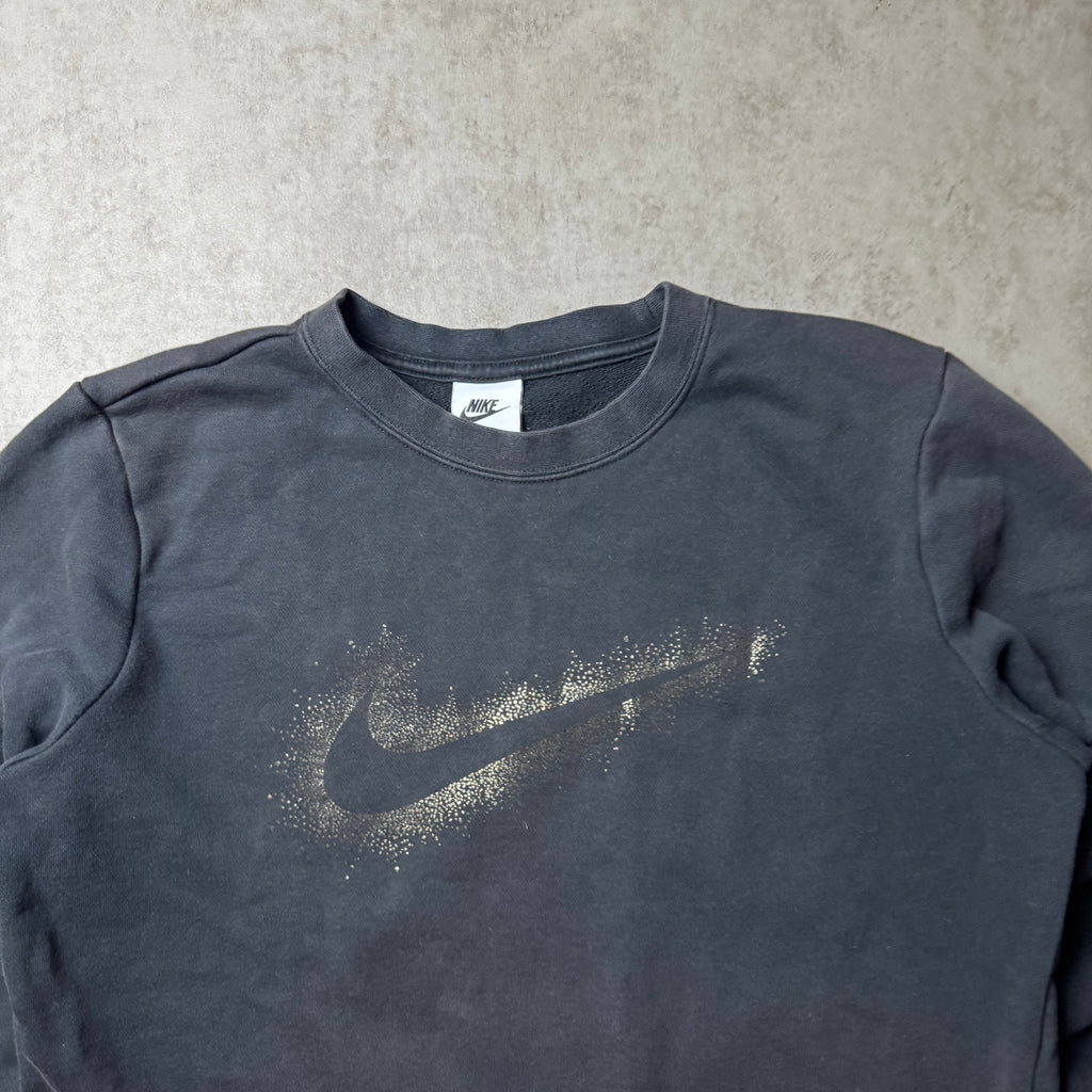 Black Nike Swoosh Sweatshirt - XS