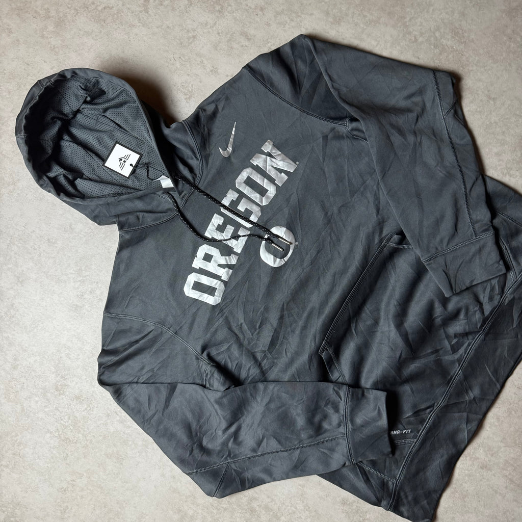 Gray Nike Oregon Hoodie - Size M