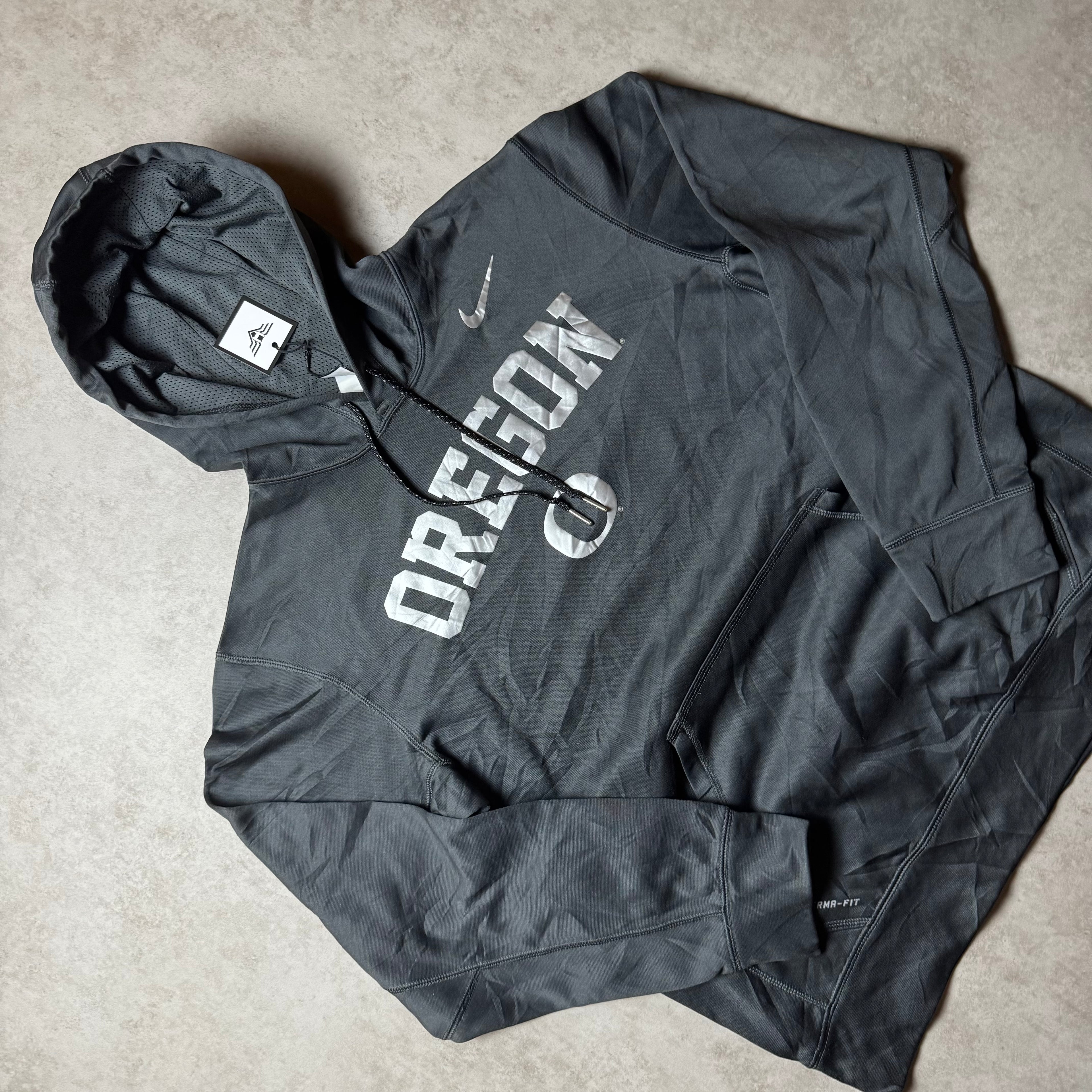 Gray Nike Oregon Hoodie - Size M