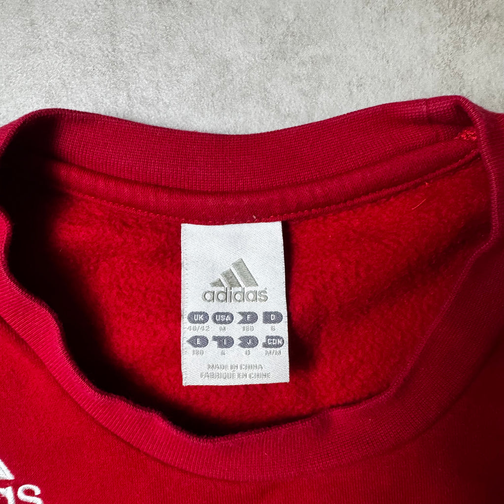 Red Adidas Sweatshirt - M