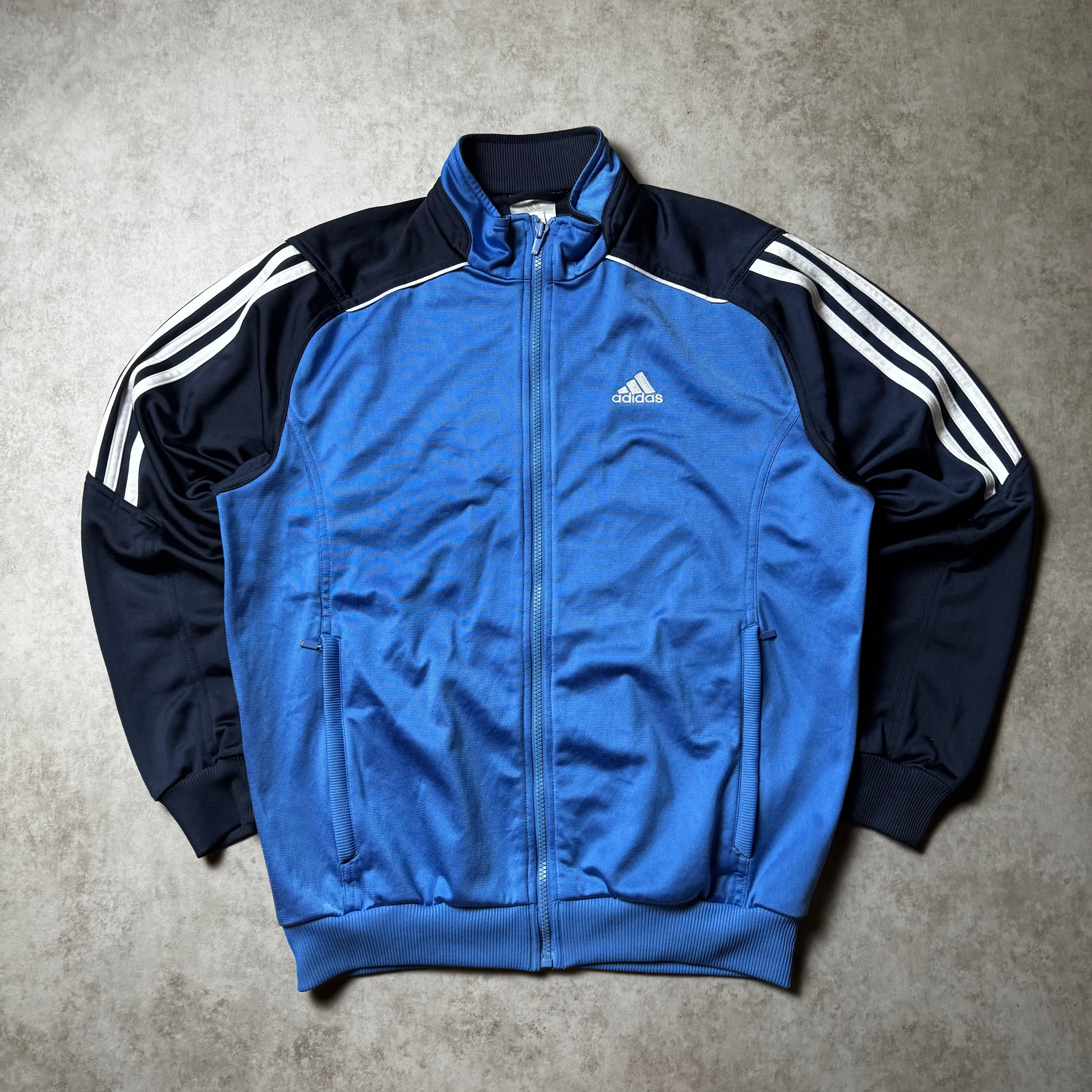 Blue Adidas Zip Up Hoodie - M