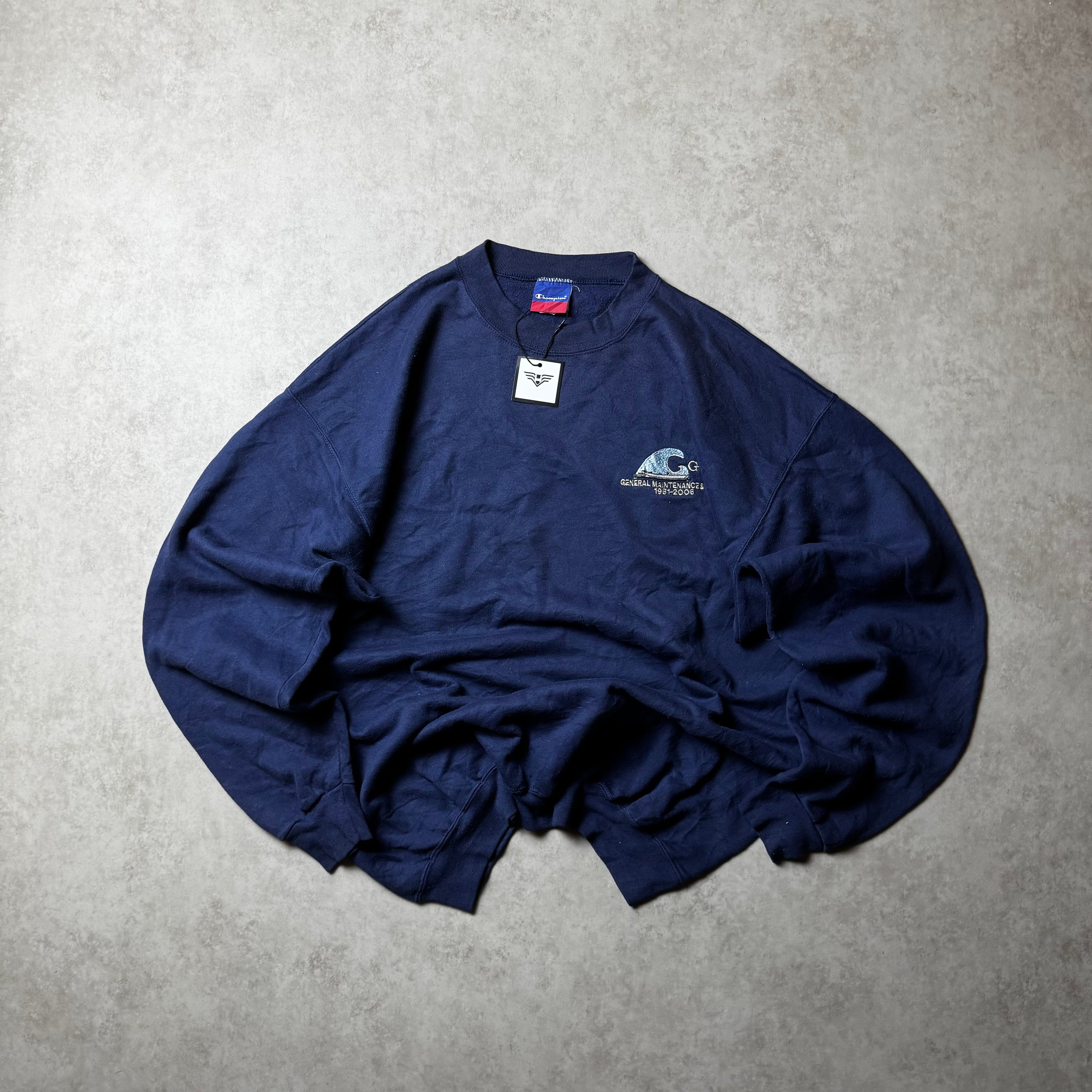 Dark Blue Champion Sweatshirt - Size XL