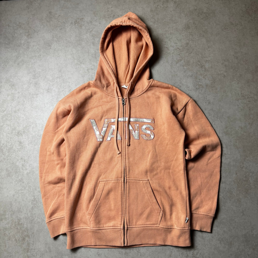 Orange Vans Zip Up Hoodie - XS