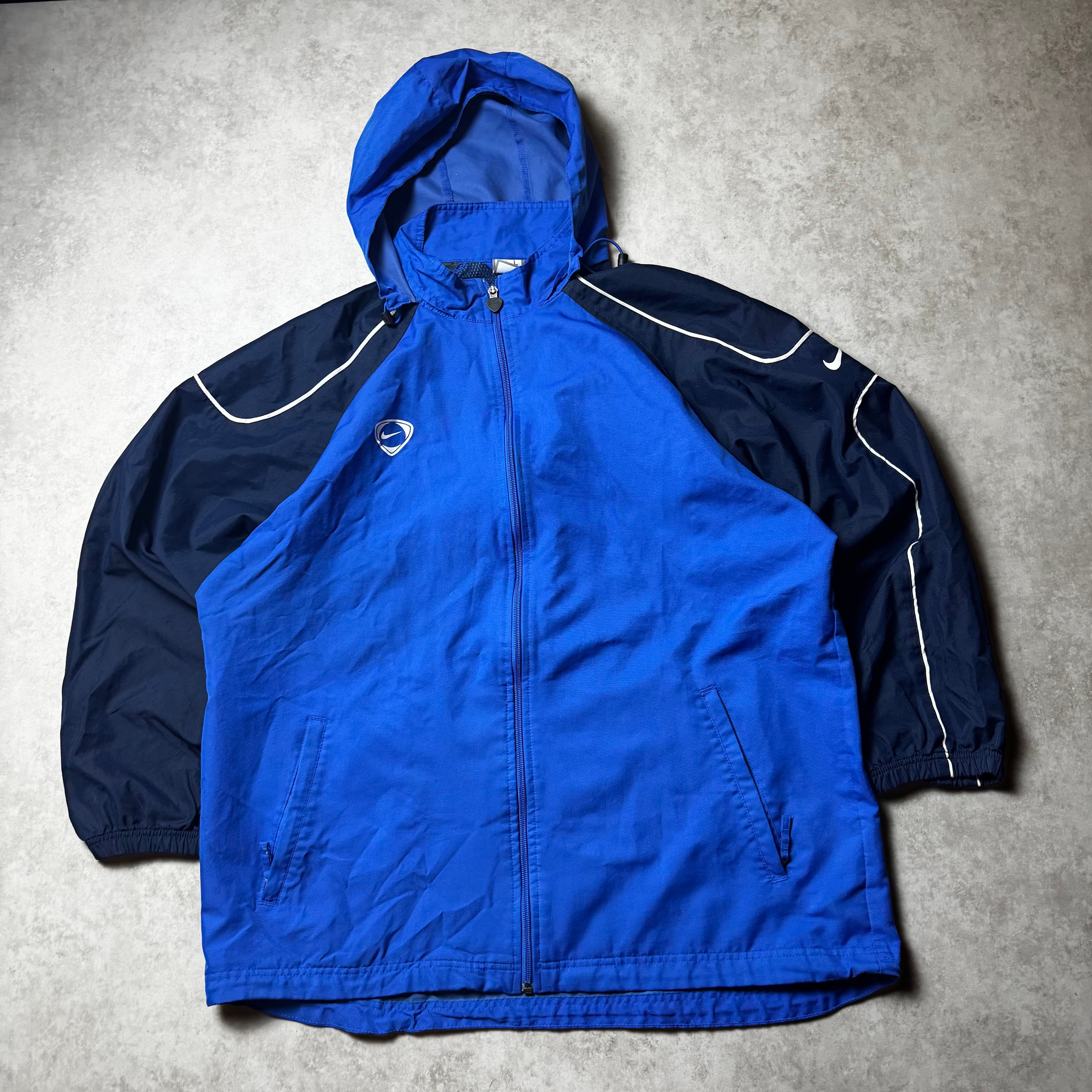 Blue Adidas Vintage Windbreaker - L