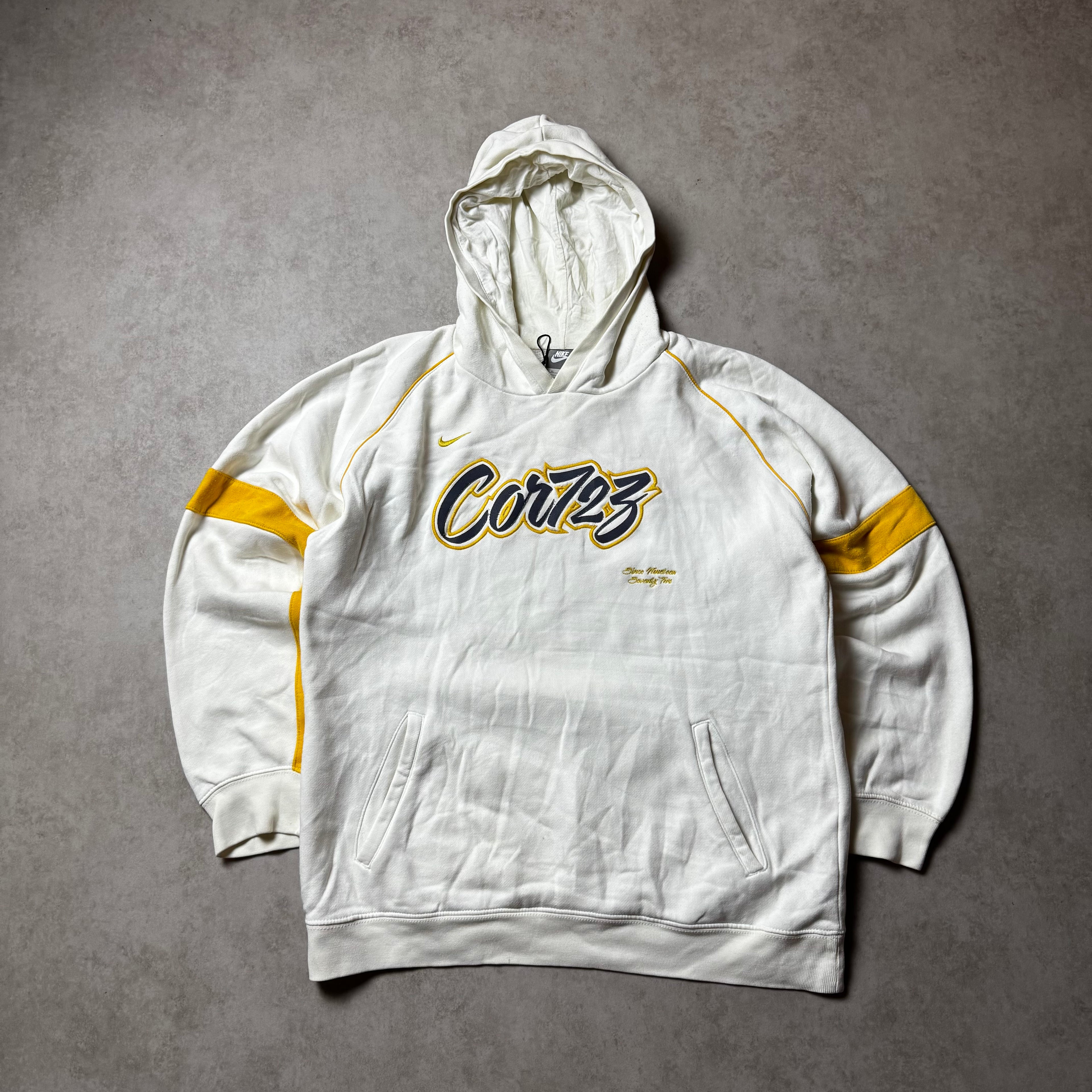 White Cortez Nike Hoodie - XL